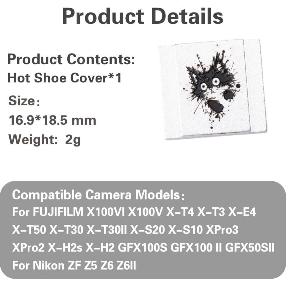 Cubierta de Zapata Caliente DBZZ Gato para Cámaras Fujifilm y Nikon