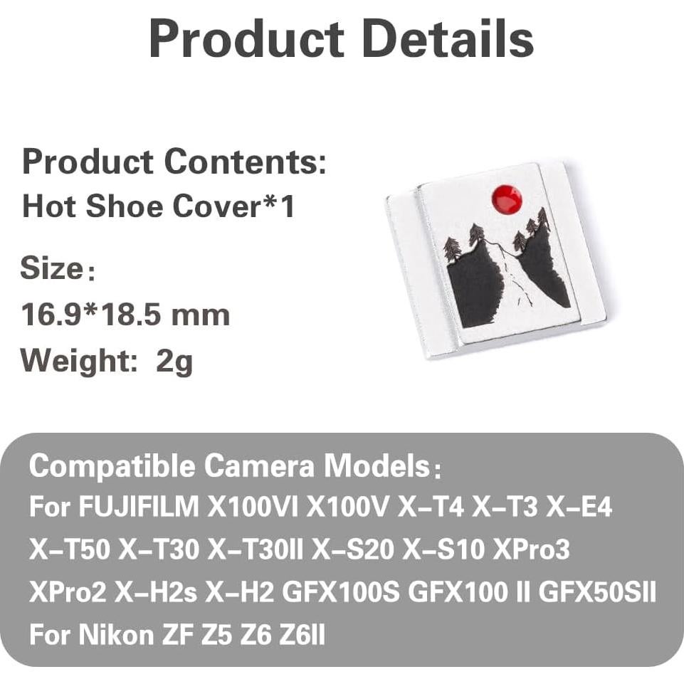 Cubierta de zapata caliente DBZZ para cámaras Fujifilm y Nikon