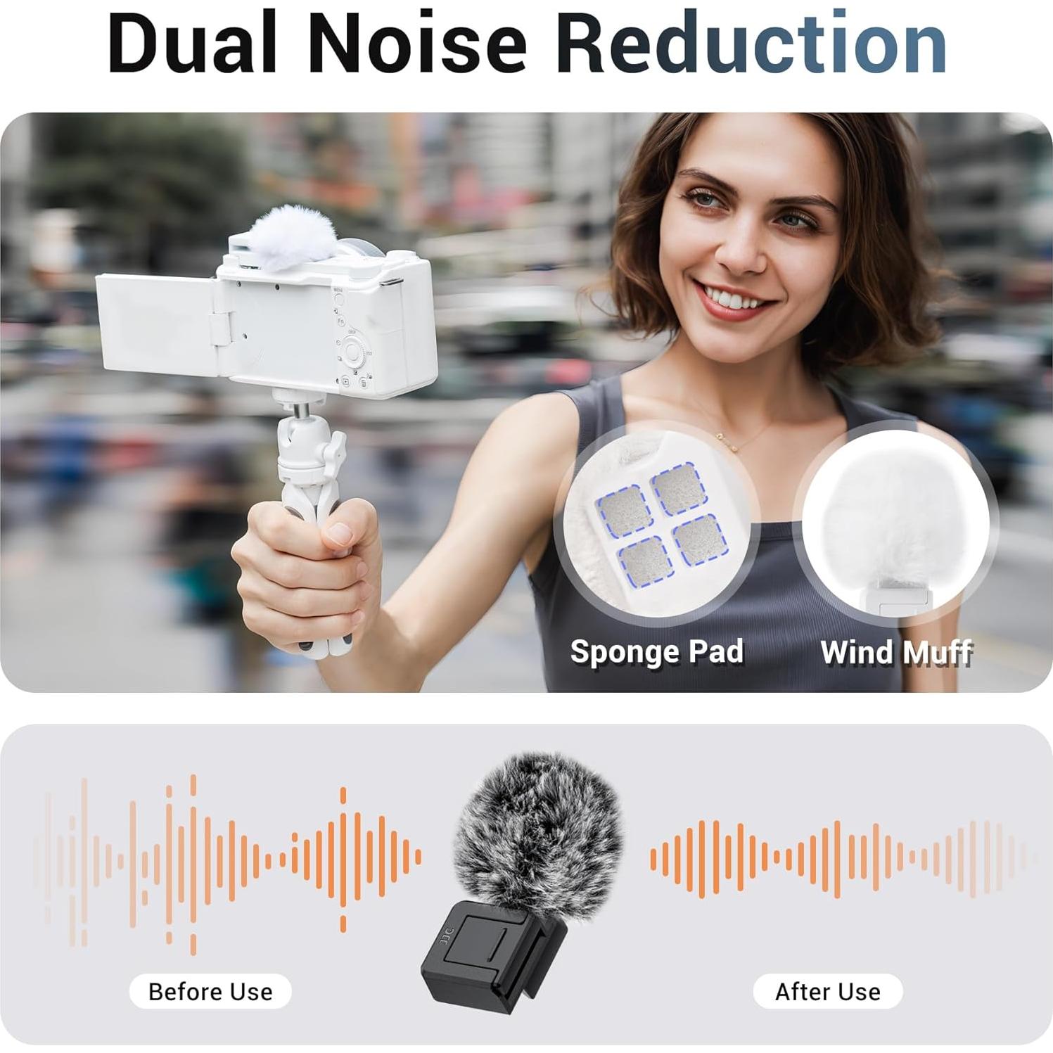 Muff de Viento JJC para Zapata Fría para Cámaras Sony ZV