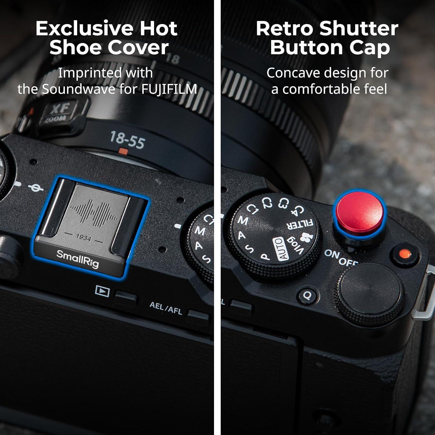 Cage Retro para FUJIFILM X-M5 con Mango de Madera y Placa Arca