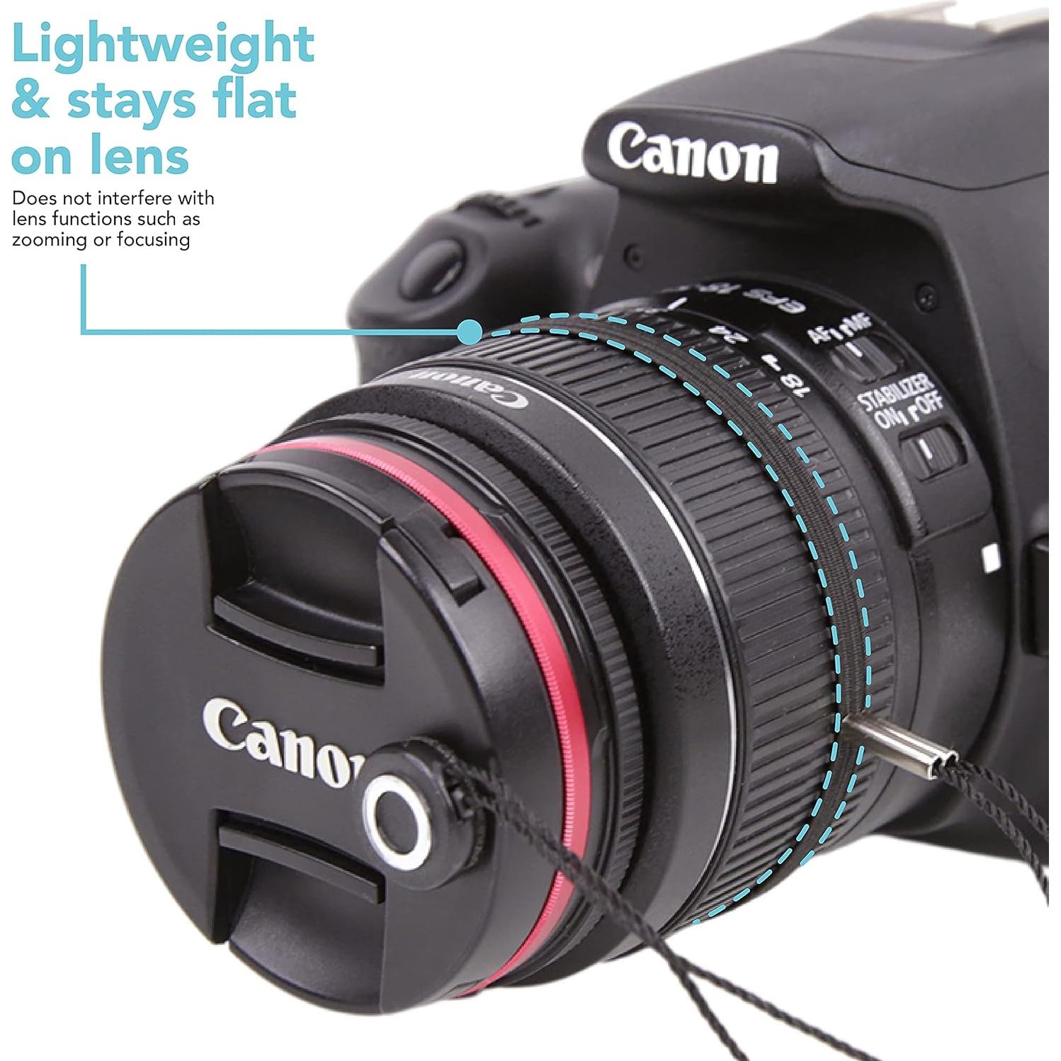 Foto&Tech 3 Piezas Correa de Tapa de Lente y Cubierta de Zapata