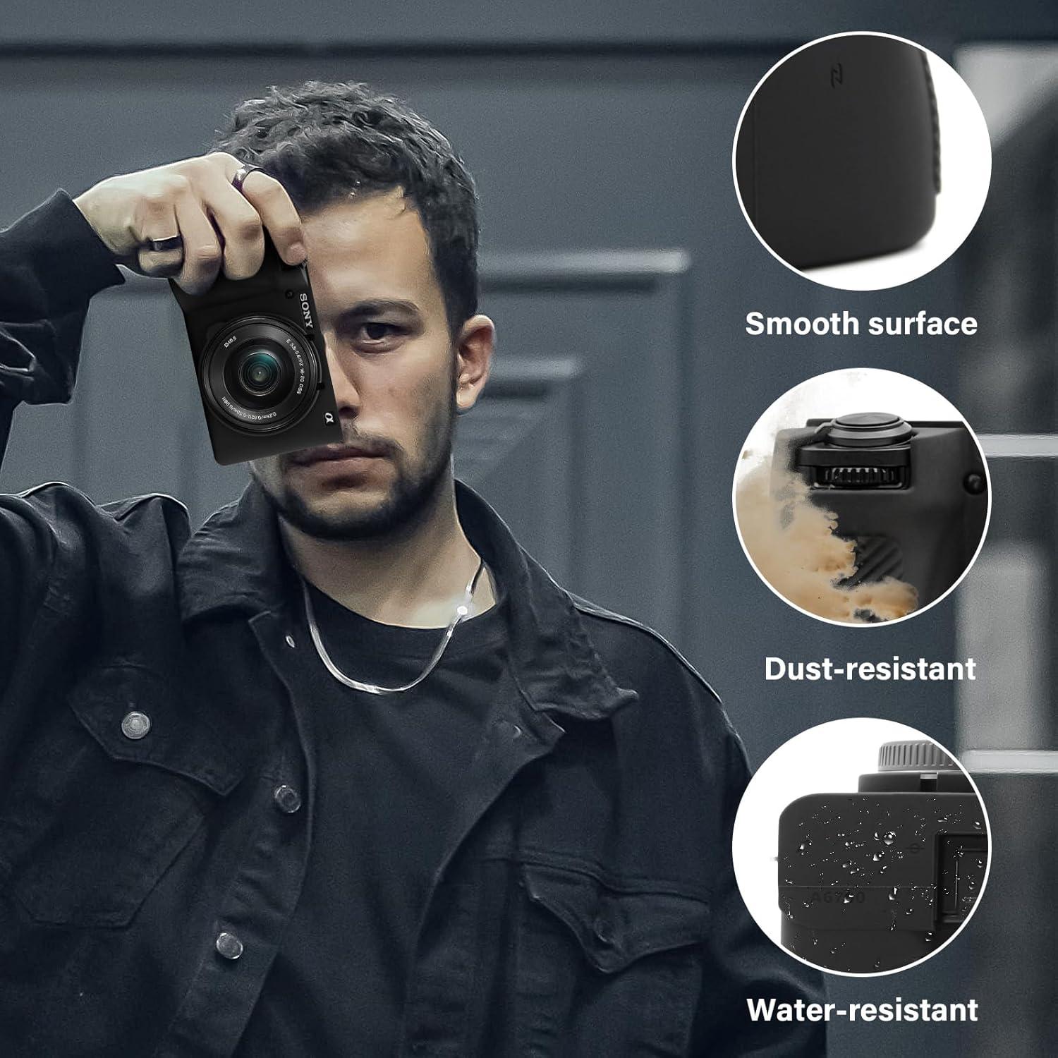 Kit Accesorios para Cámara Sony Alpha 6700 - Funda Silicona y Protectores