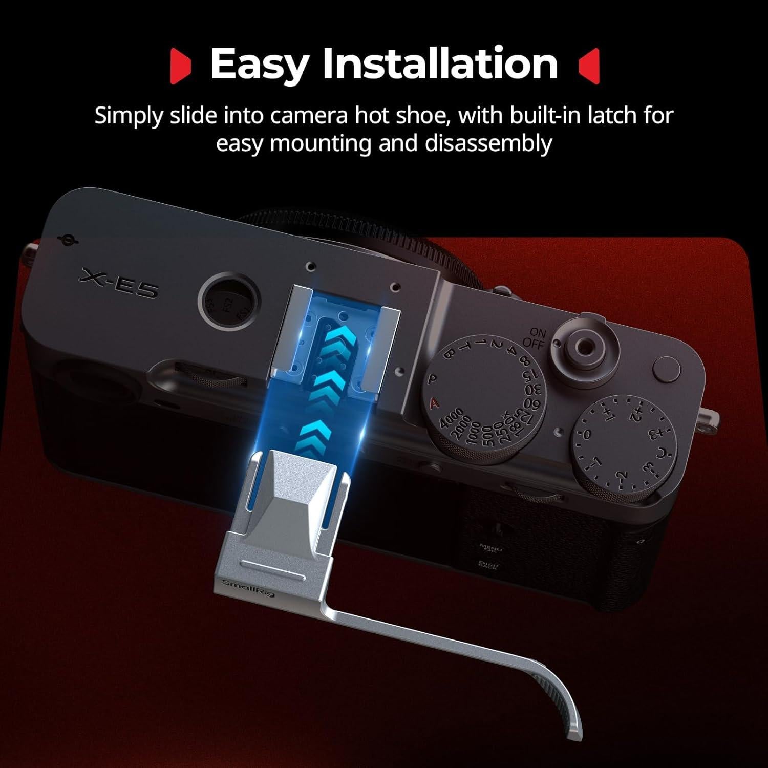 Agarre de Pulgar SMALLRIG Plata para FUJIFILM X-E5