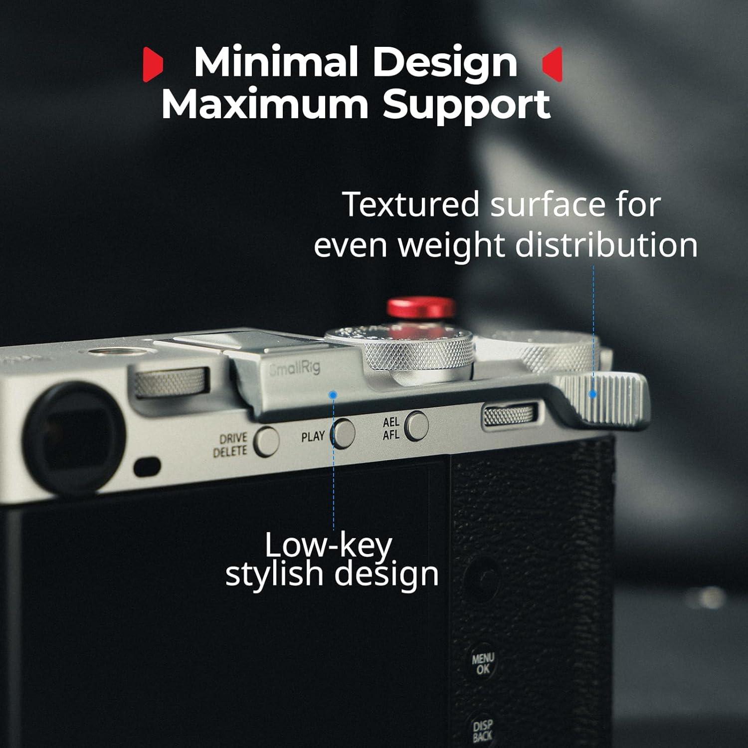 Agarre de Pulgar SMALLRIG Plata para FUJIFILM X-E5