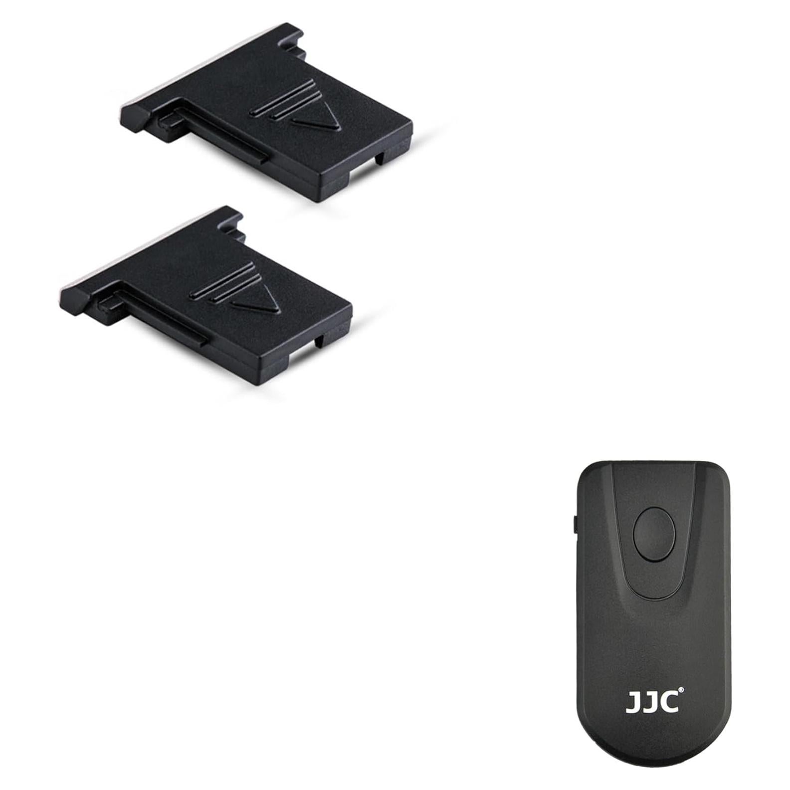 JJC Funda de Zapata Fría x2 + Control Remoto Inalámbrico Canon