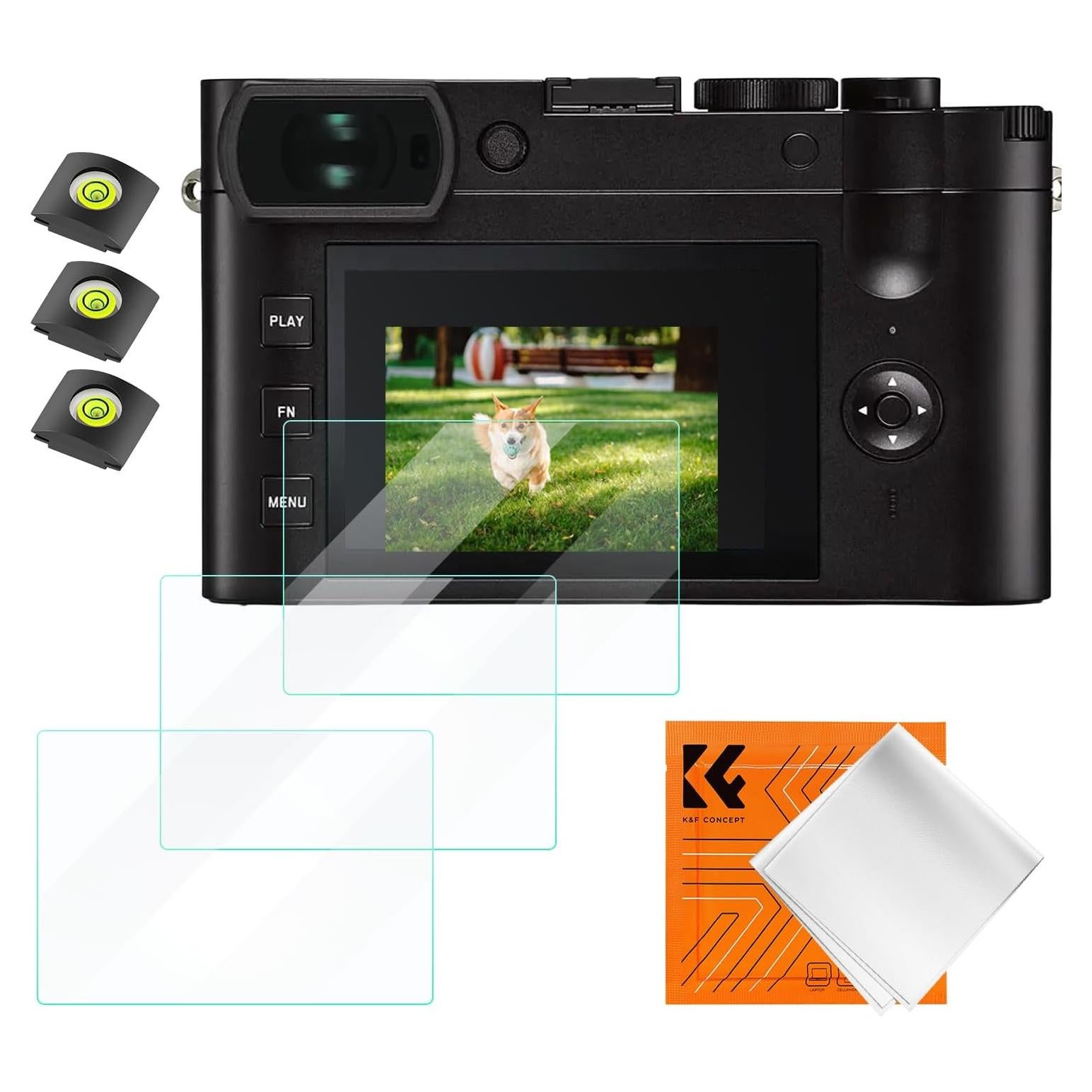 K&F Concept Protector de Pantalla para Cámara Leica Q2/Q3 - 3 Piezas