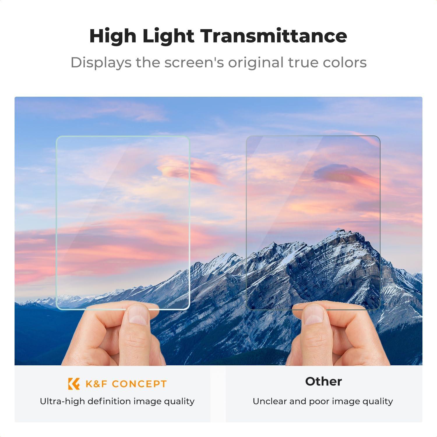 K&F Concept Protector de Pantalla para Cámara Leica Q2/Q3 - 3 Piezas