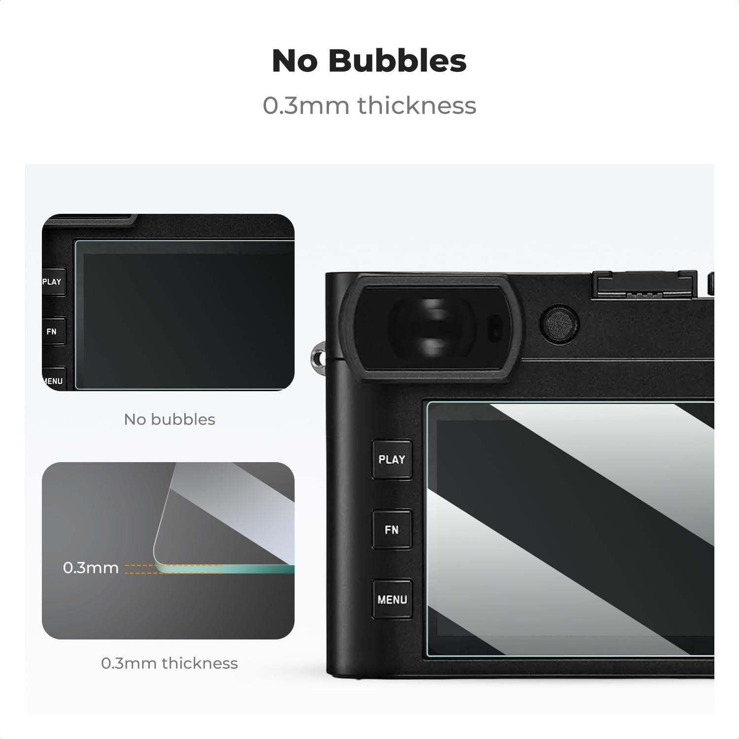 K&F Concept Protector de Pantalla para Cámara Leica Q2/Q3 - 3 Piezas