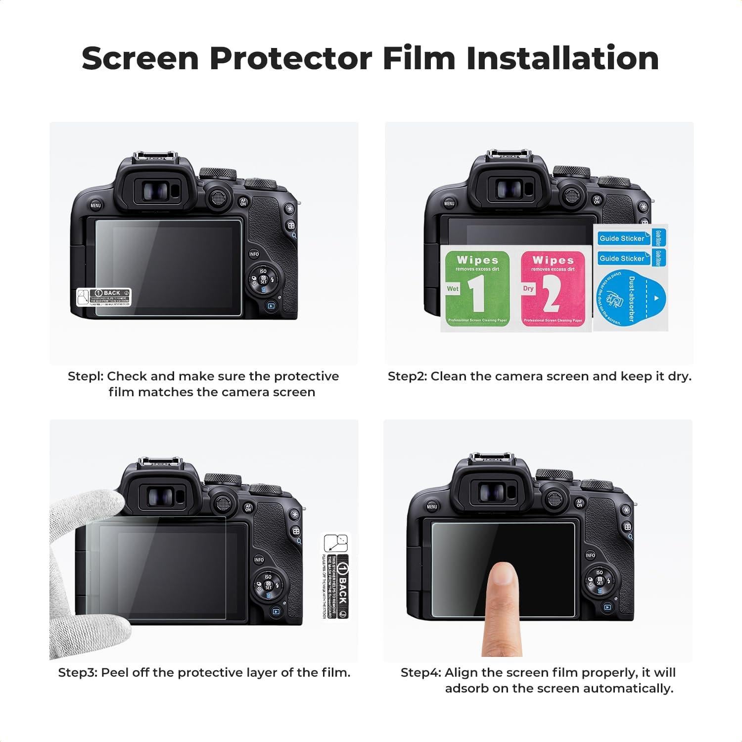 Protector de Pantalla K&F Concept para Canon R100 R10 - 3 Piezas