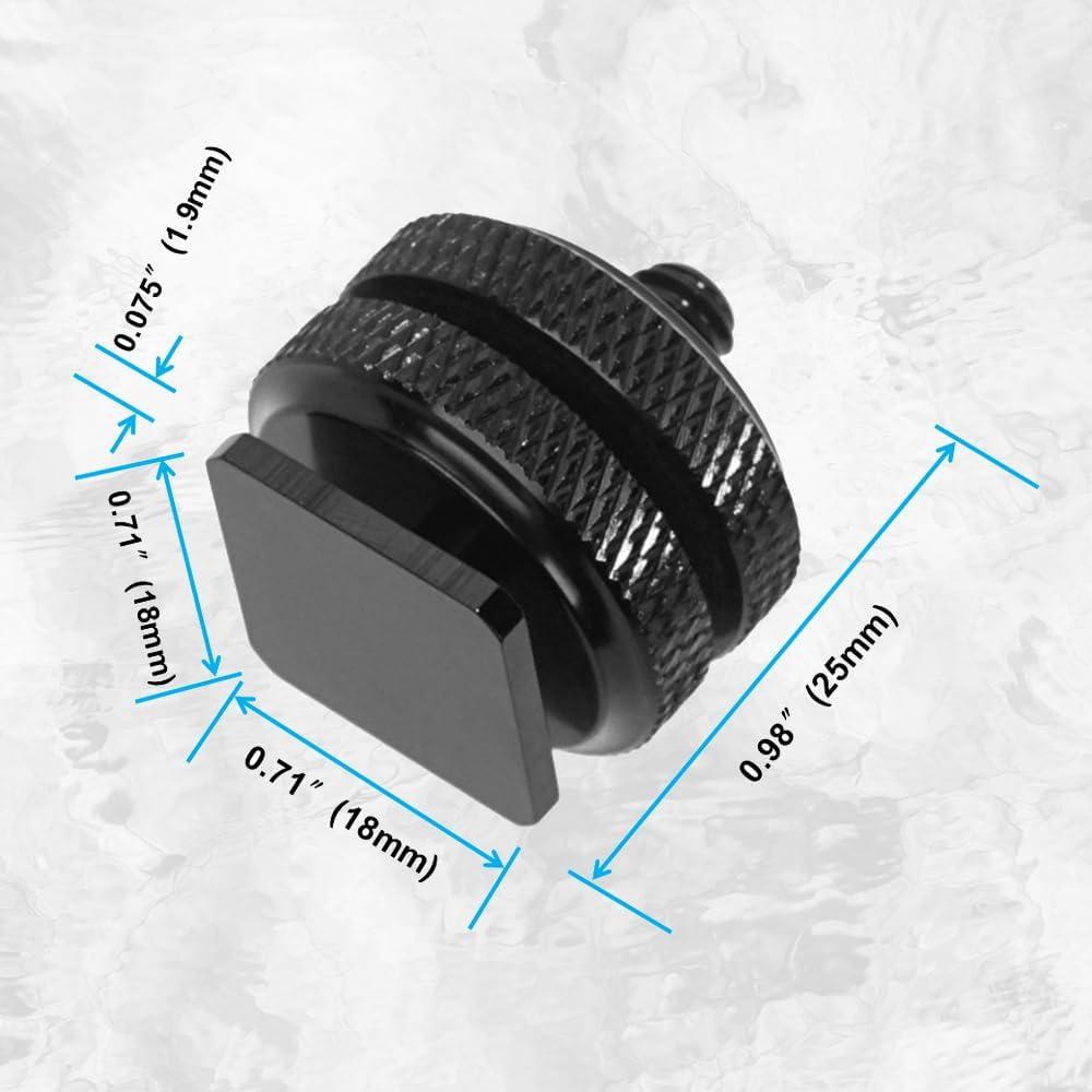Adaptador de Zapata Caliente SIOTI, Aluminio, Paquete de 3 Piezas