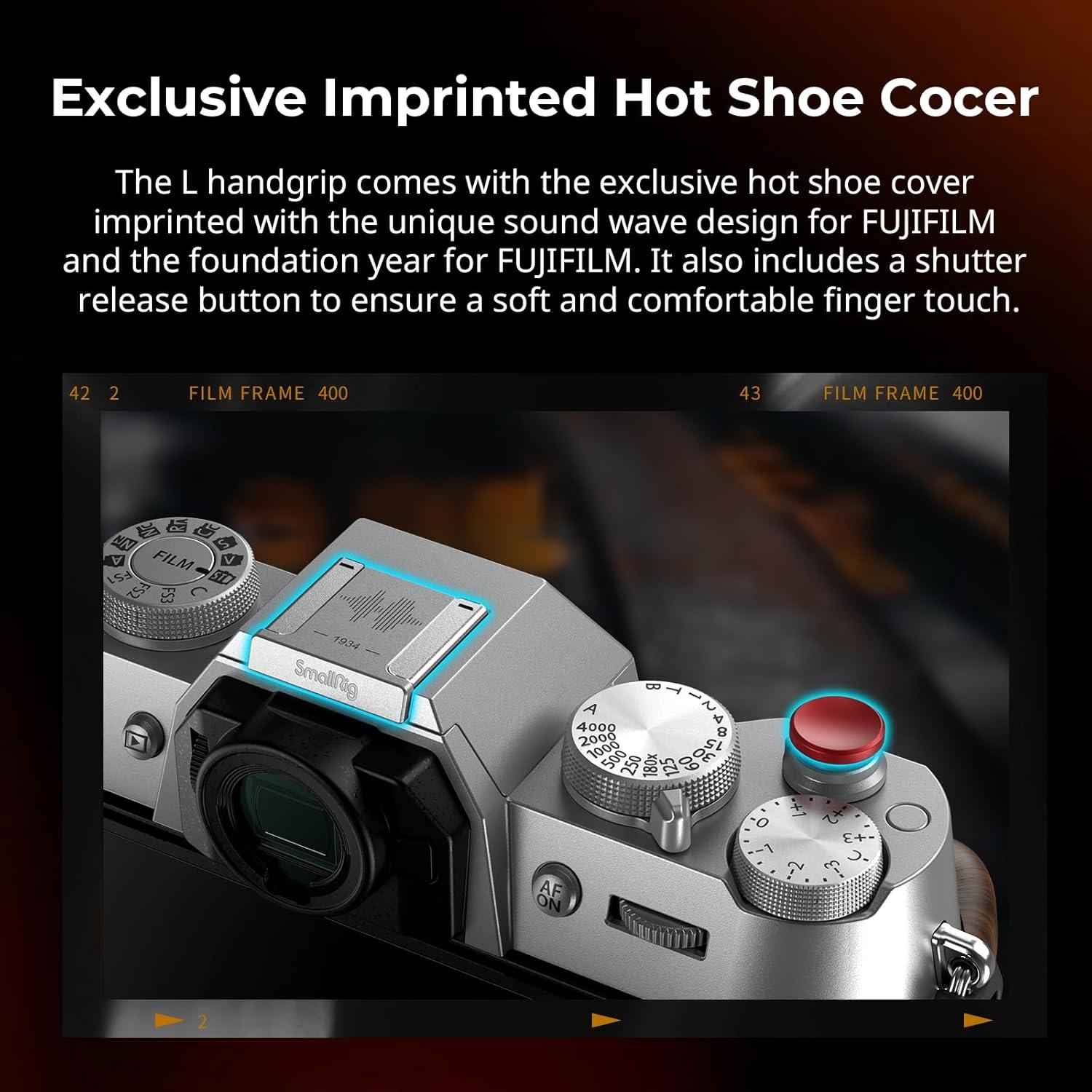 Mango en Forma de L SmallRig 4735 para FUJIFILM X-T50 Plata