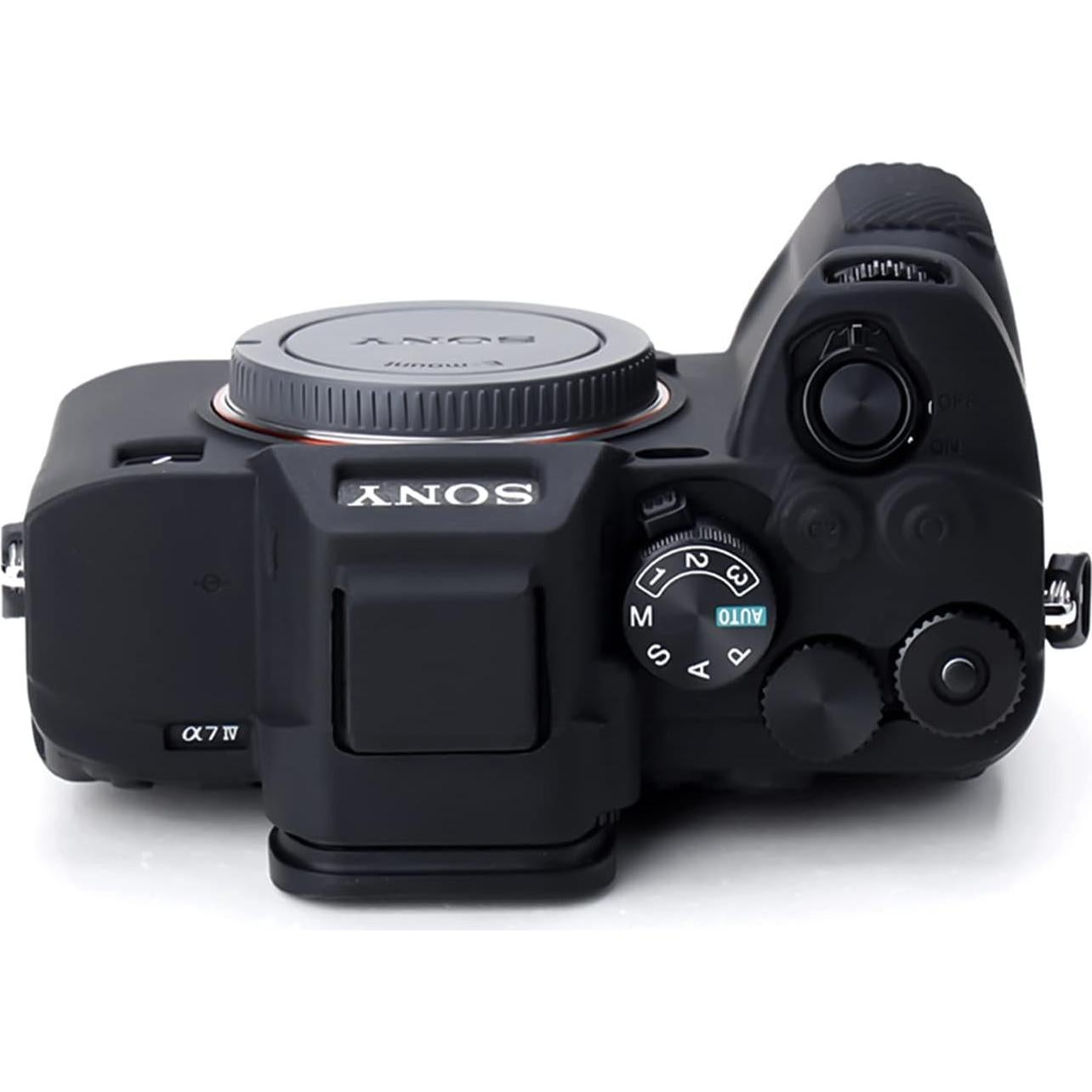 Funda de silicona Pocoukate para Sony Alpha 7 IV - Negra