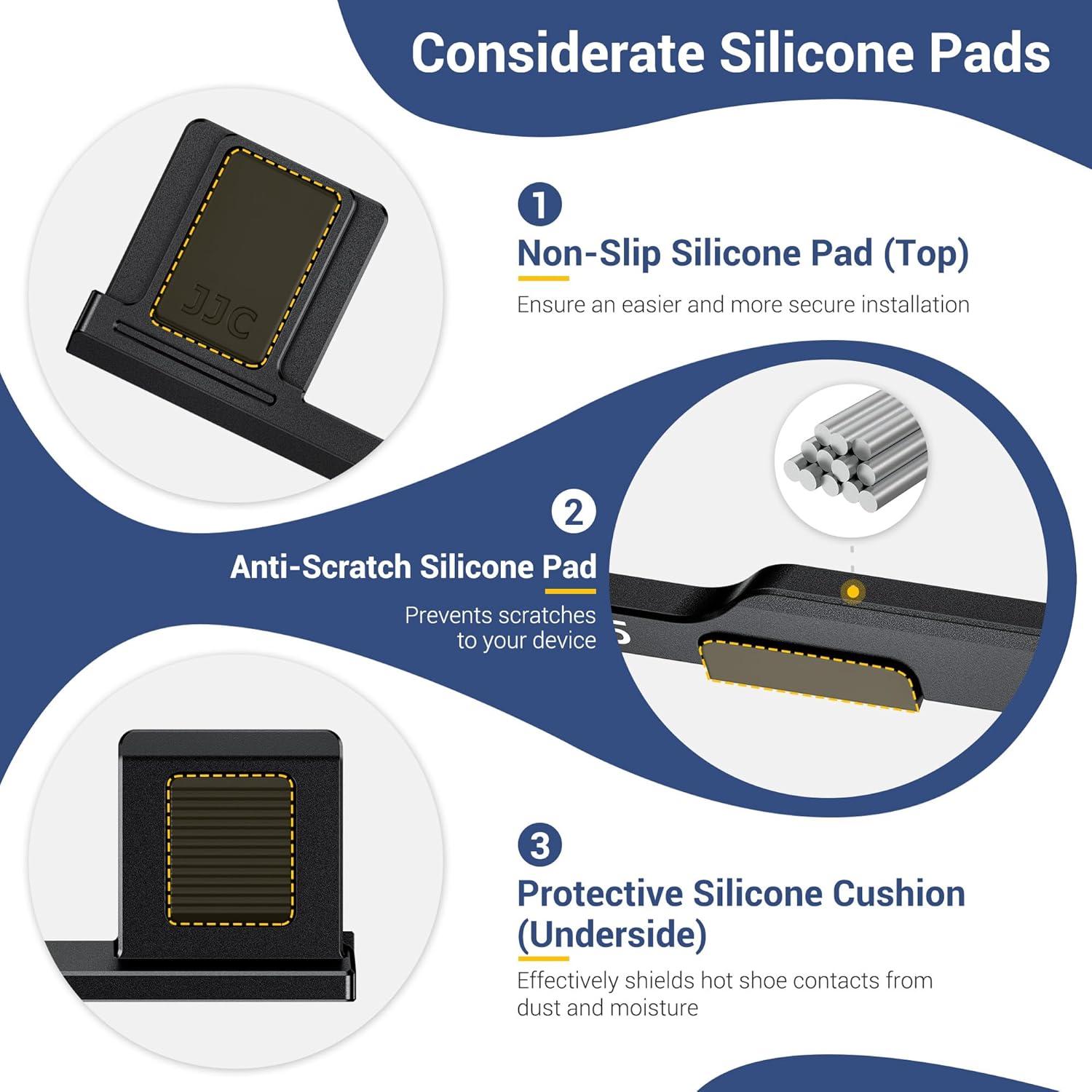 Agarre de Pulgar de Metal JJC para Cámara Fujifilm X-M5 Plata