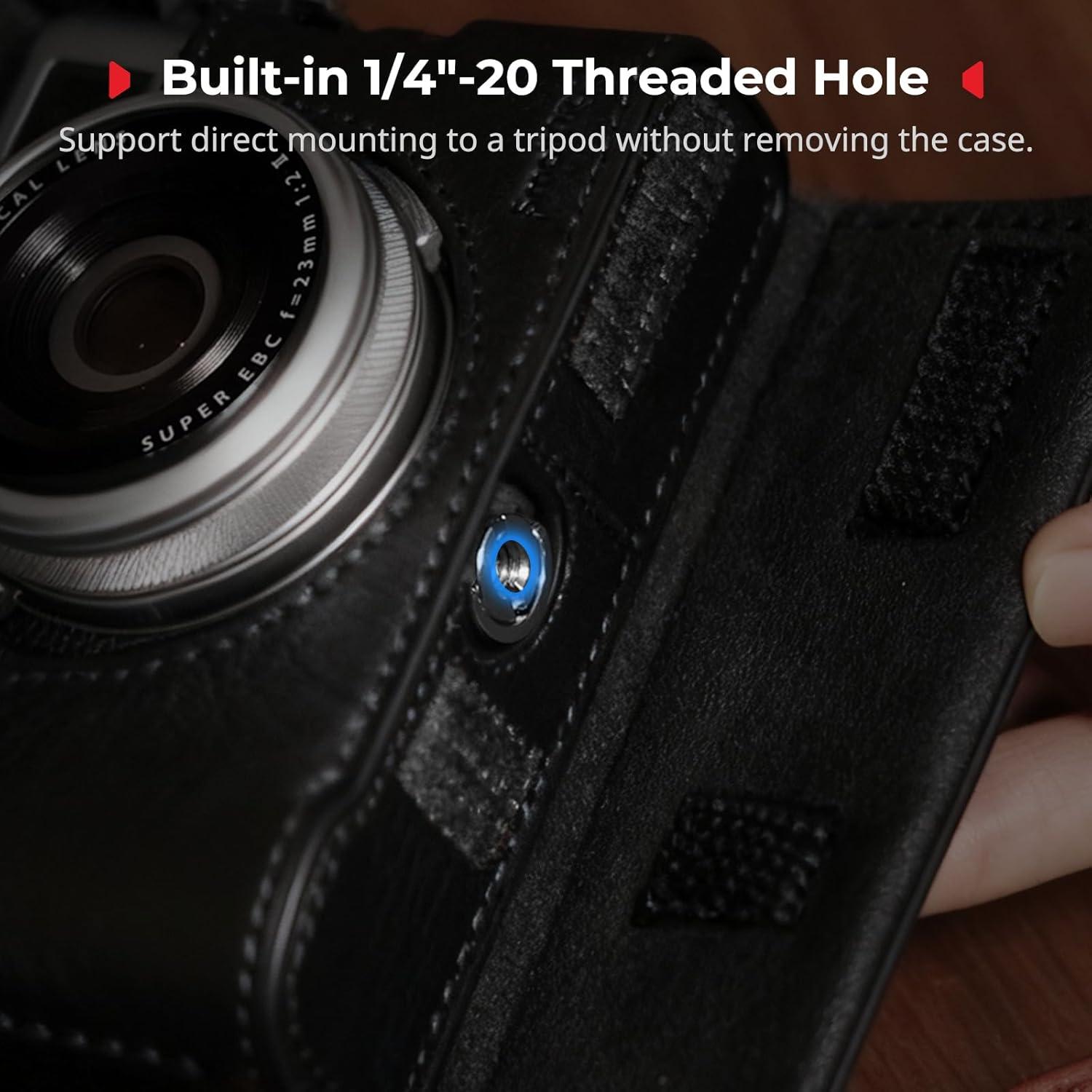 Funda de Cuero SmallRig para Fujifilm X100VI, Negro, Portátil