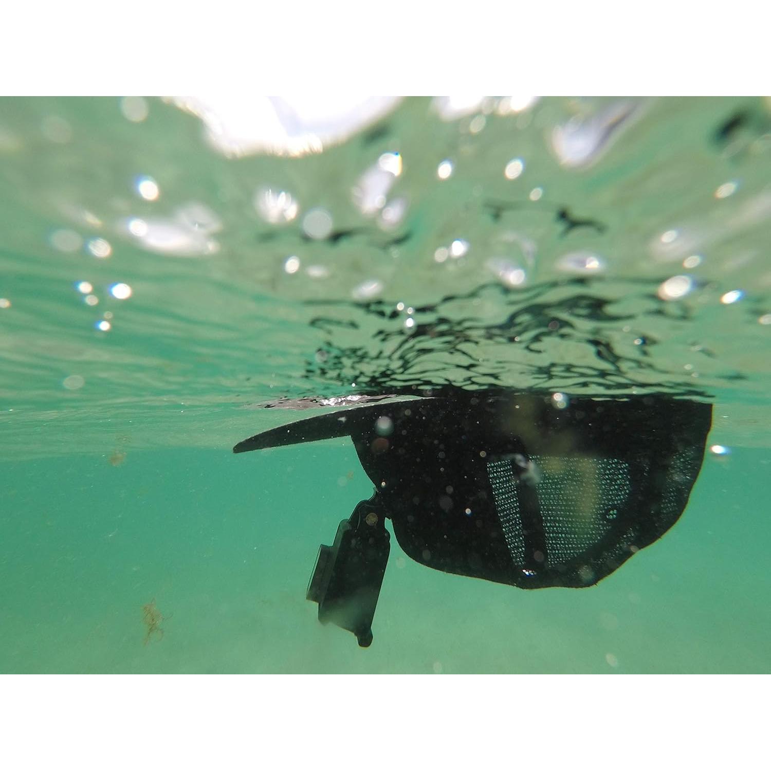 ActionHat Gorra Curvada Gris - Soporte Flotante para GoPro