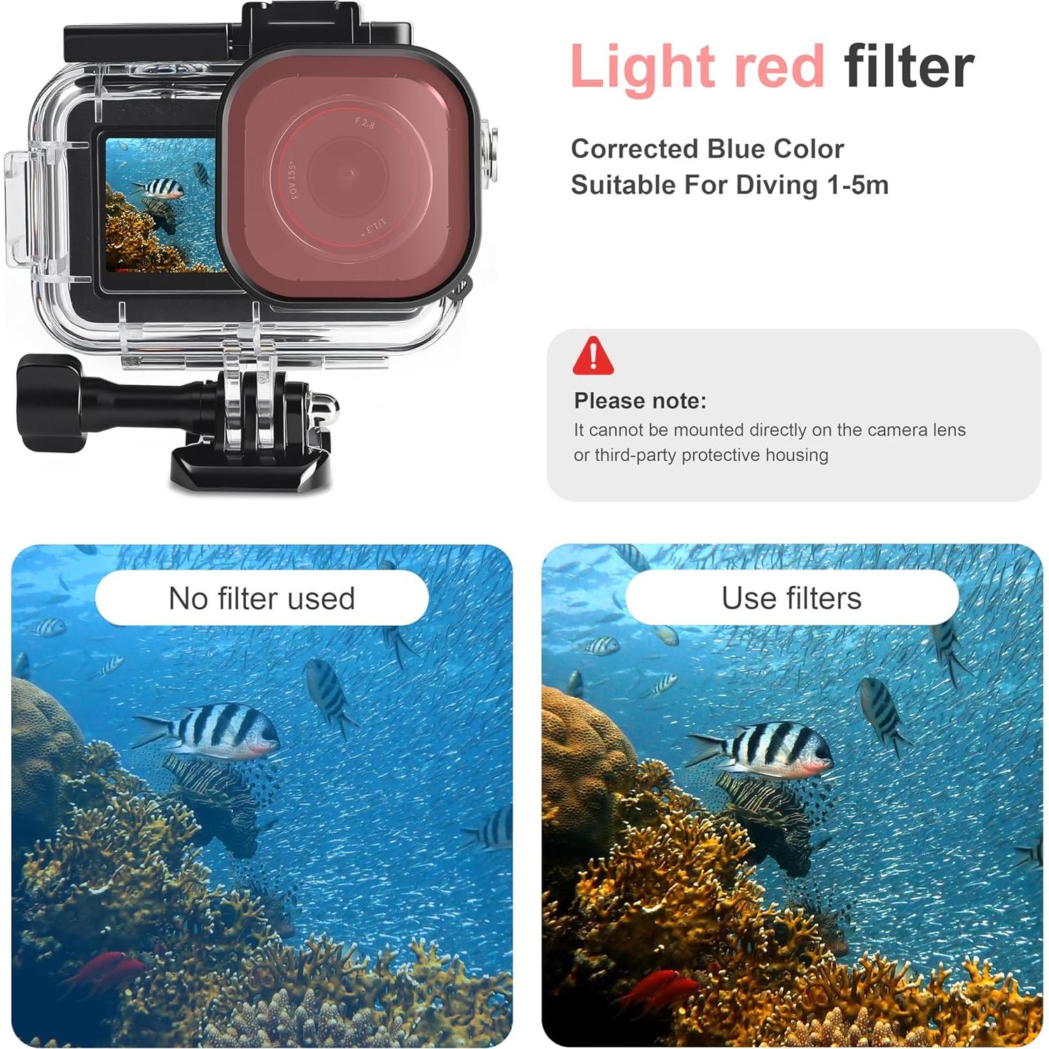 Funda Impermeable FitStill para DJI Osmo Action 5/4/3 + Filtros