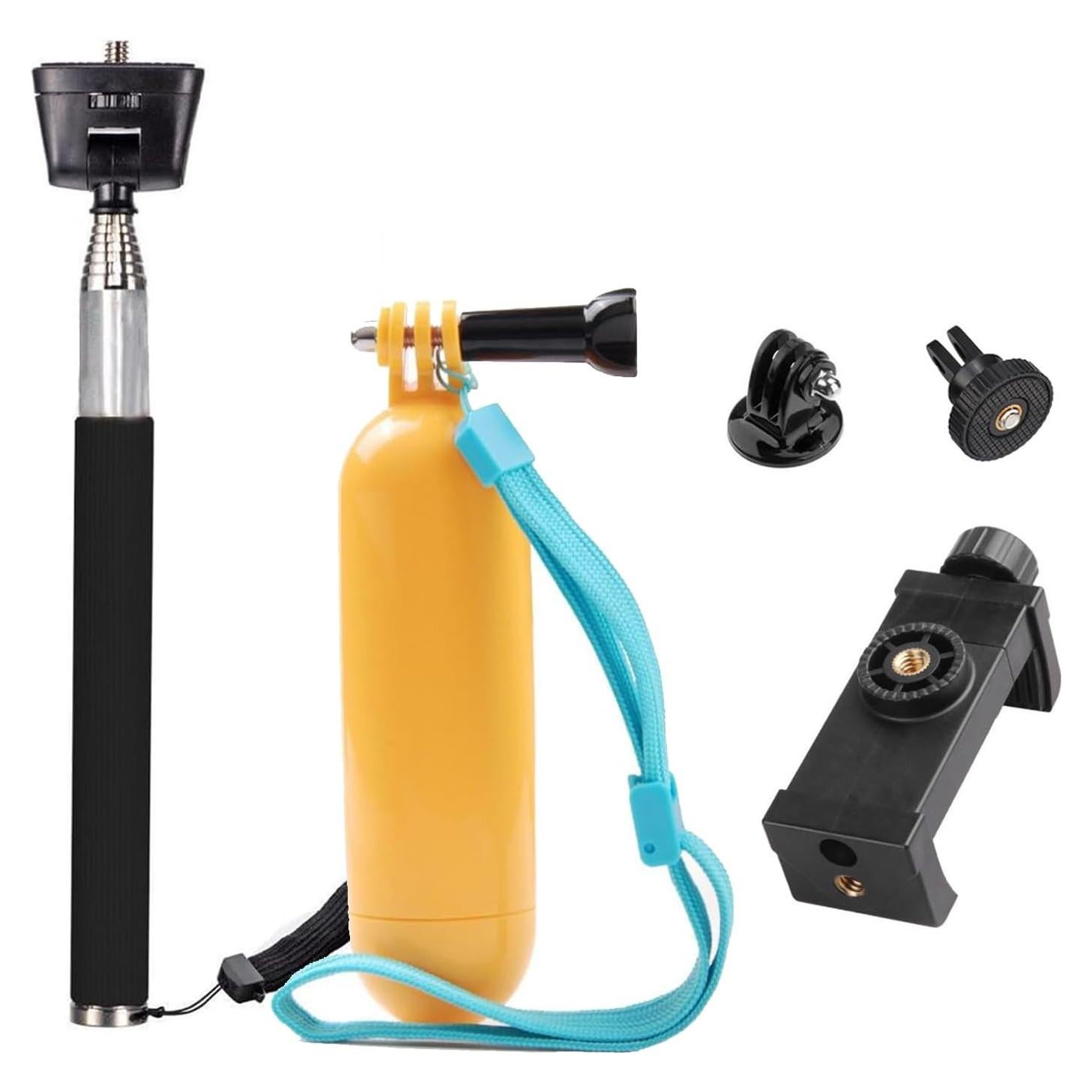 Palanca Flotante para Cámara de Acción Yoogeer Amarilla