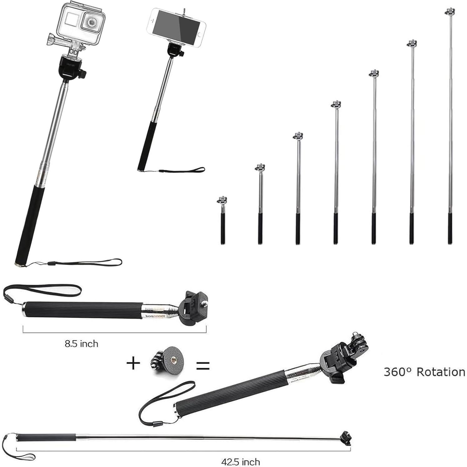 Palanca Flotante para Cámara de Acción Yoogeer Amarilla