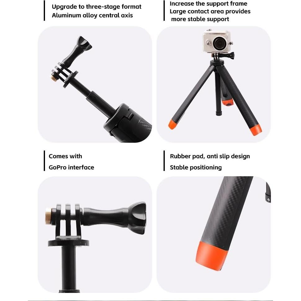 Trípode Flotante 4 en 1 LSYRIA para GoPro y Cámaras de Acción