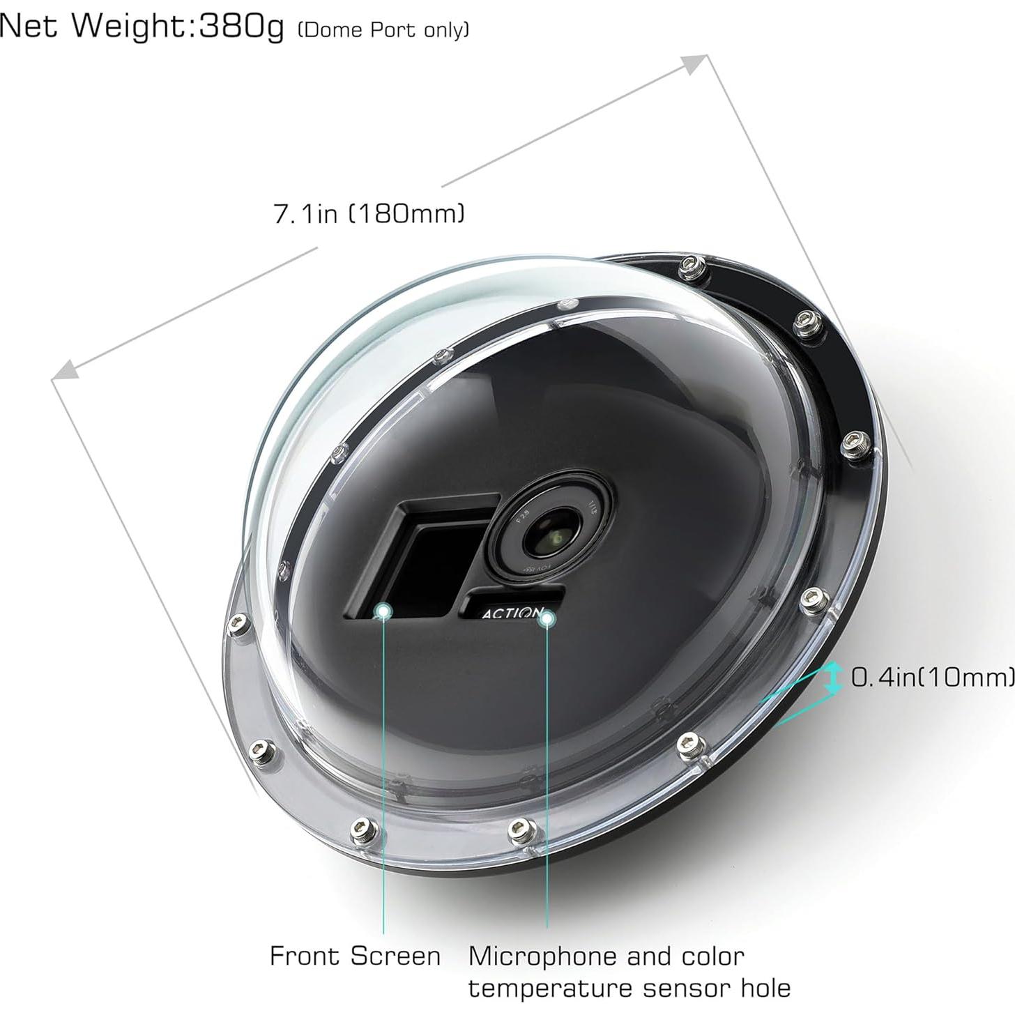 Puerto de Cúpula GEPULY para DJI OSMO Action 3 4 5 Pro, 45m