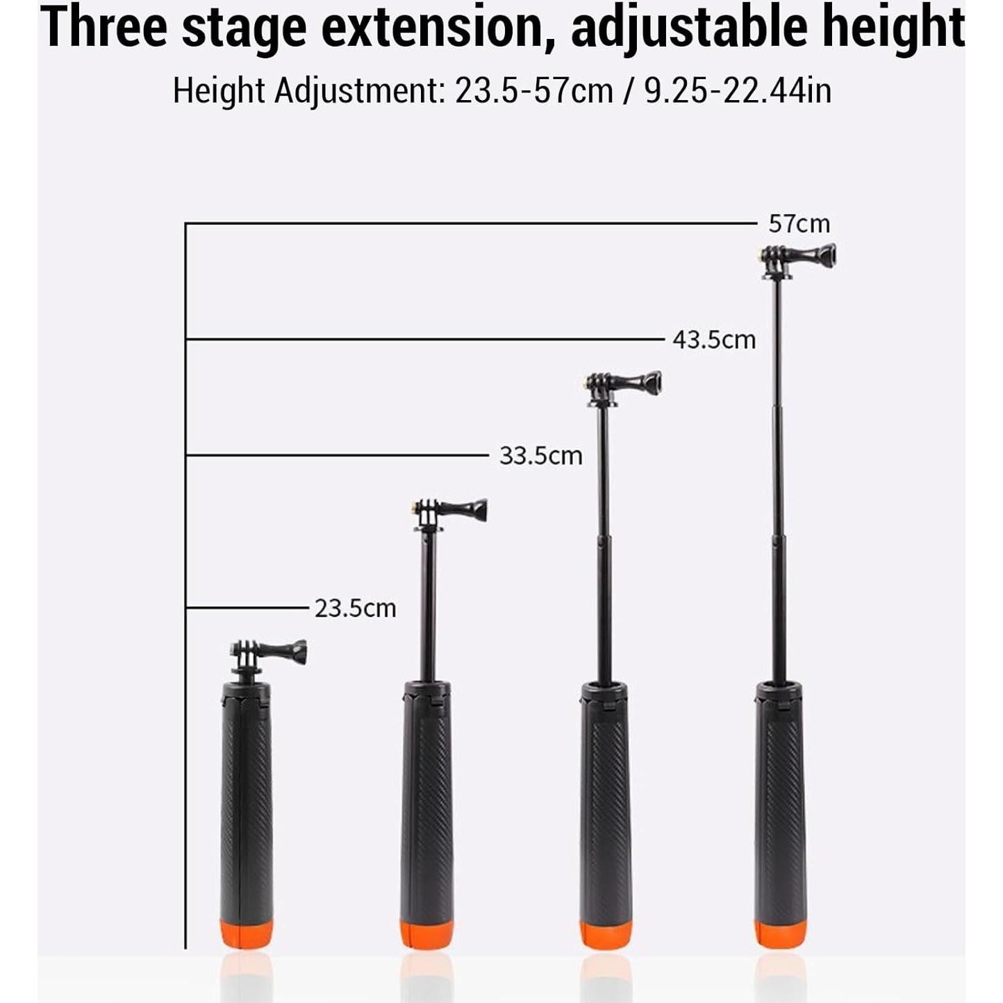Trípode Selfie Flotante 4 en 1 Yunseity para Cámaras de Acción