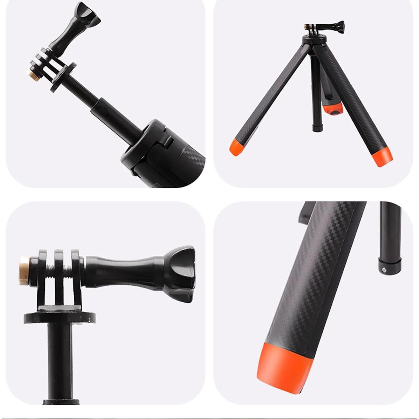 Trípode Selfie Flotante 4 en 1 Yunseity para Cámaras de Acción