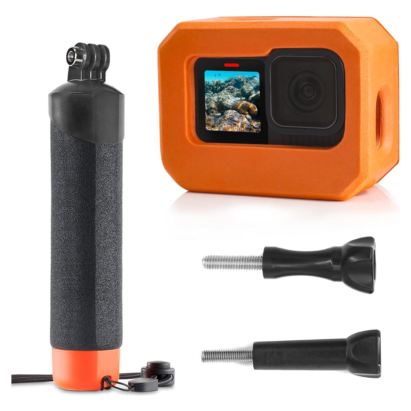 FitStill Funda Flotante y Mango para GoPro Hero 9-13 Negro