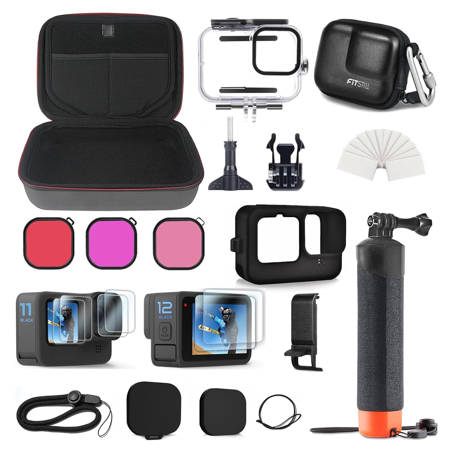 Funda Protectora FitStill para GoPro Hero 9/10/11/12 Negra