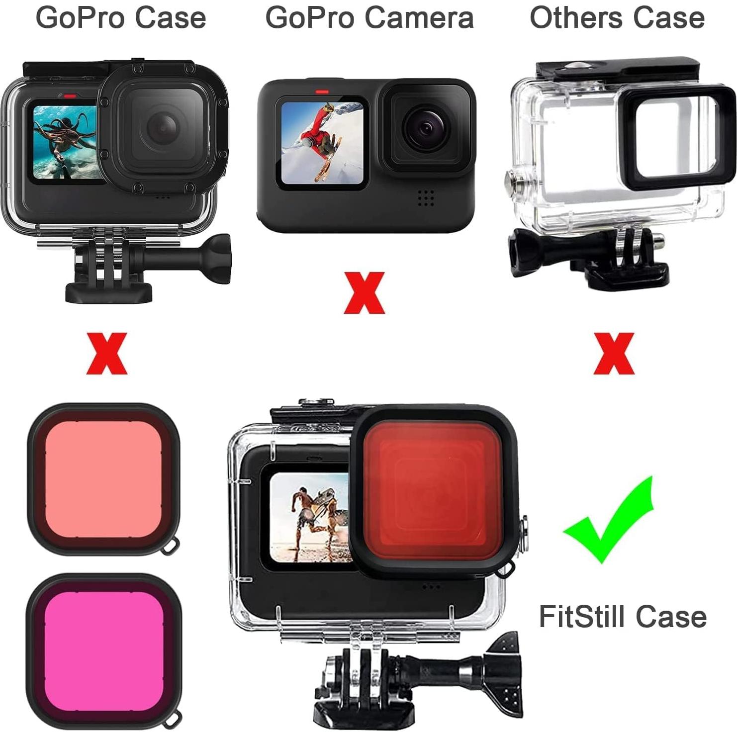 Funda Protectora FitStill para GoPro Hero 9/10/11/12 Negra