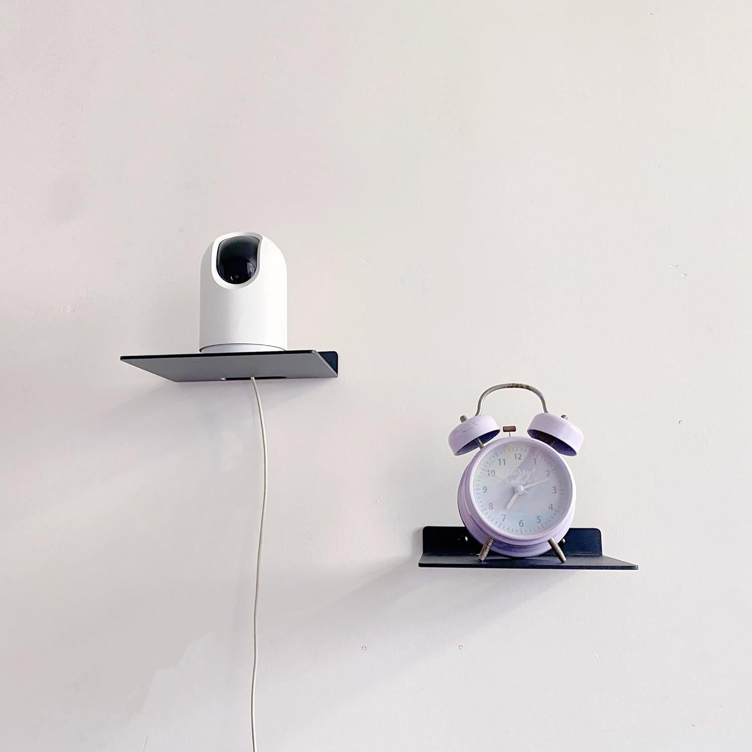 Estante Flotante de Metal NUTNAPH 6.5" Negro 3mm para Pared