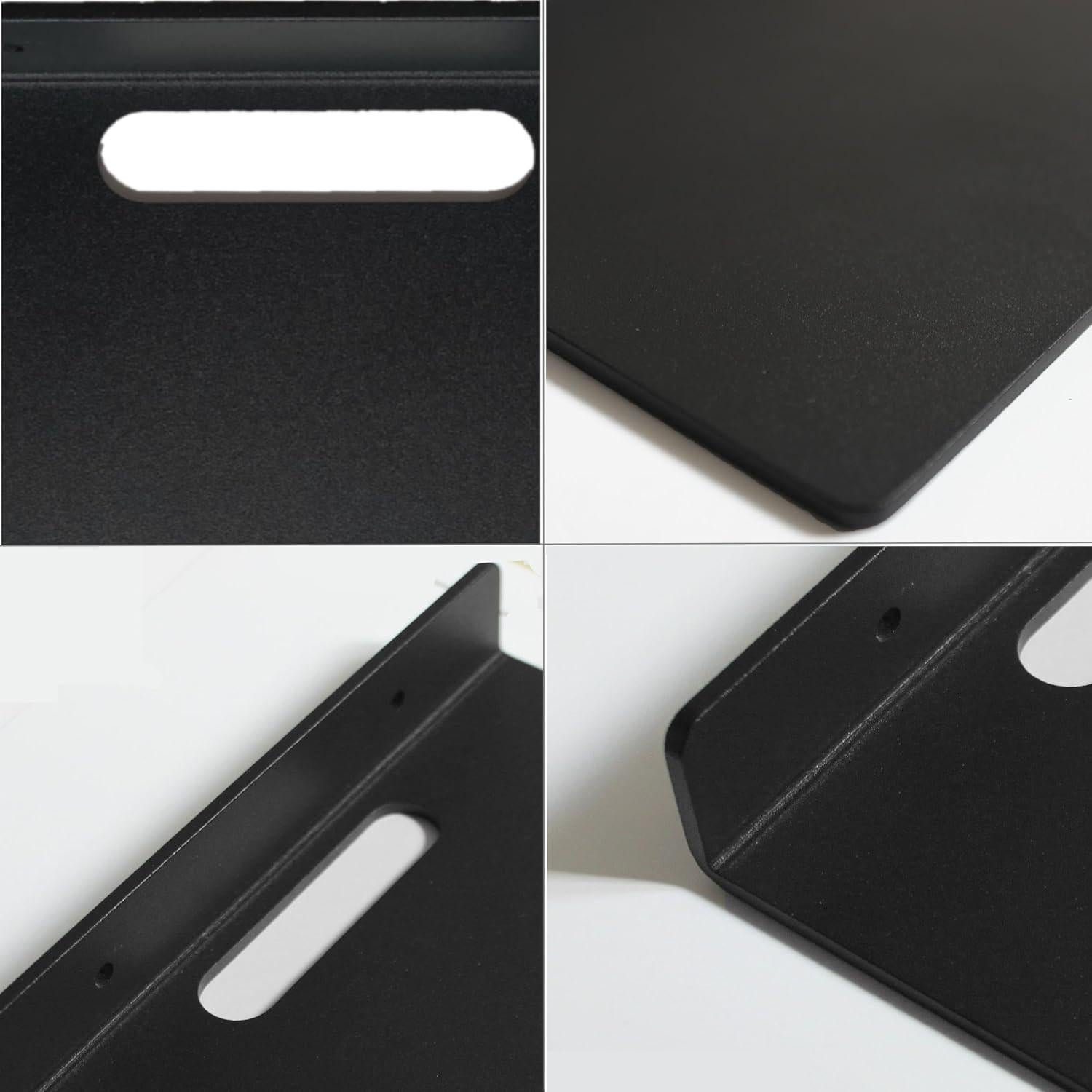 Estante Flotante de Metal NUTNAPH 6.5" Negro 3mm para Pared