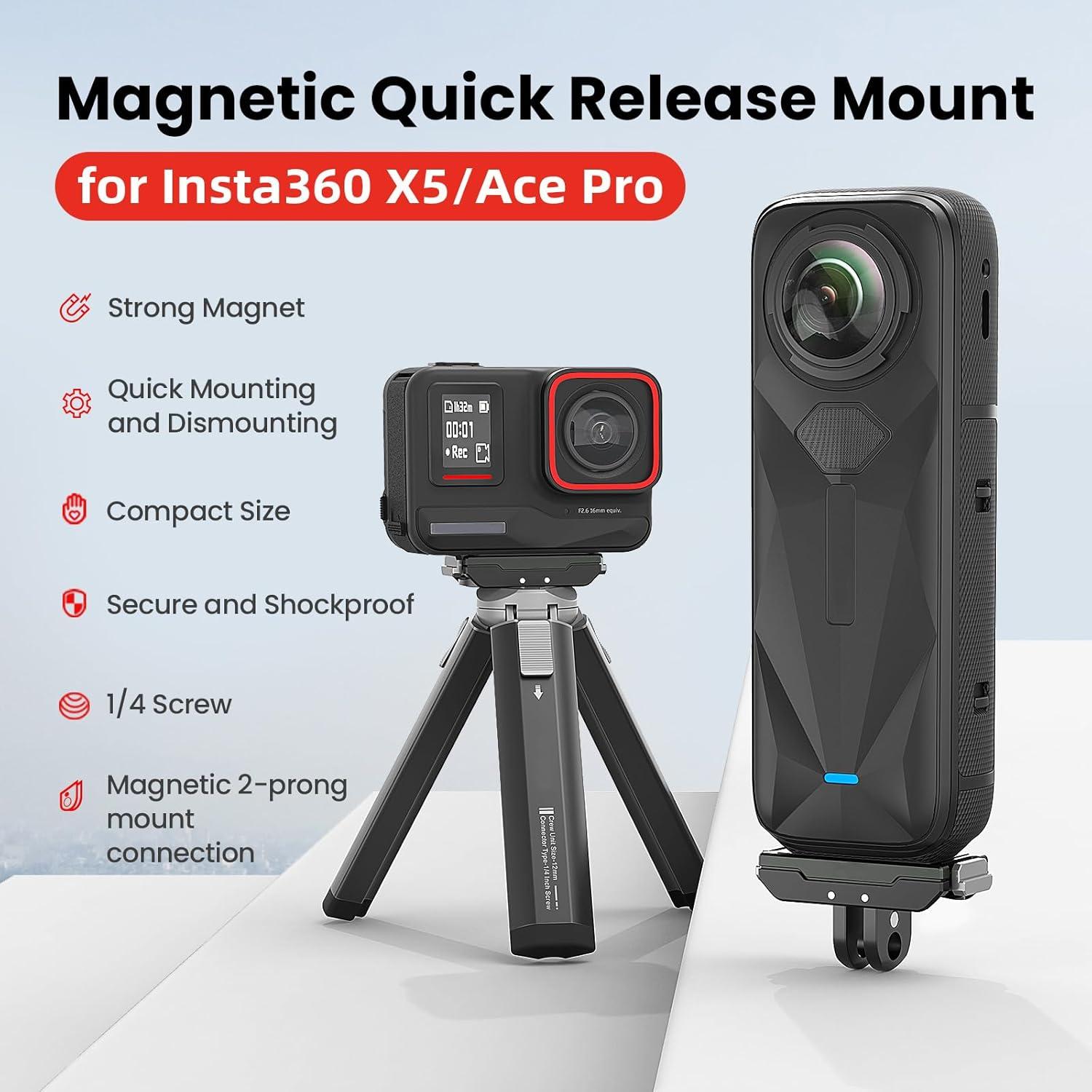 Soporte de liberación rápida Gaekol para Insta360 X5/X4 Air