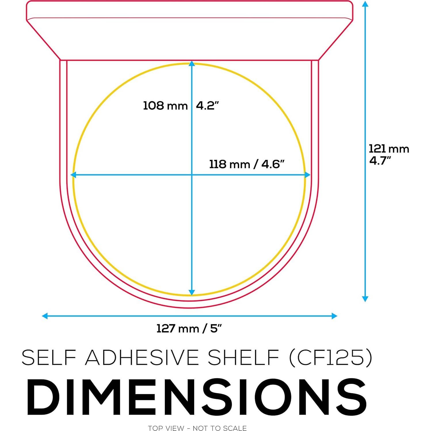 Soporte Flotante Universal BRAINWAVZ CF125 Negro 11.7x10.7cm