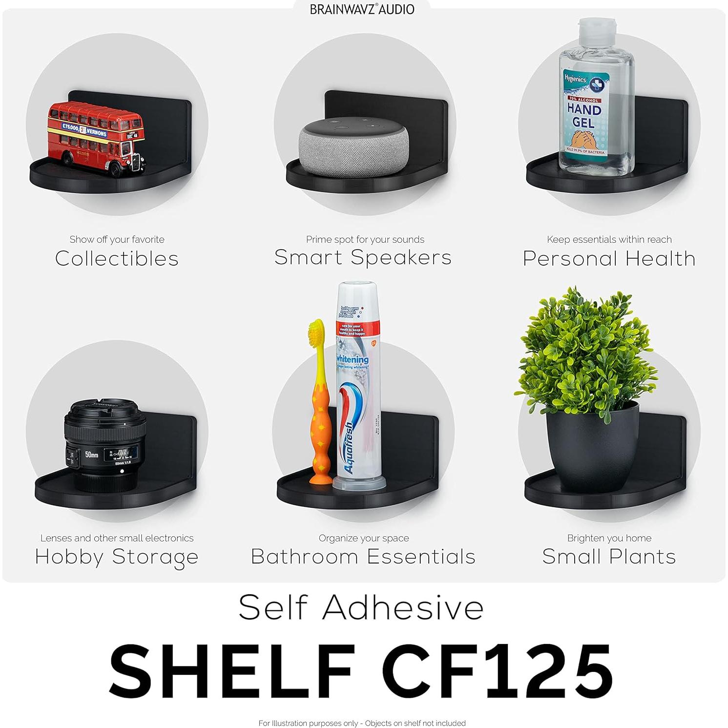 Soporte Flotante Universal BRAINWAVZ CF125 Negro 11.7x10.7cm