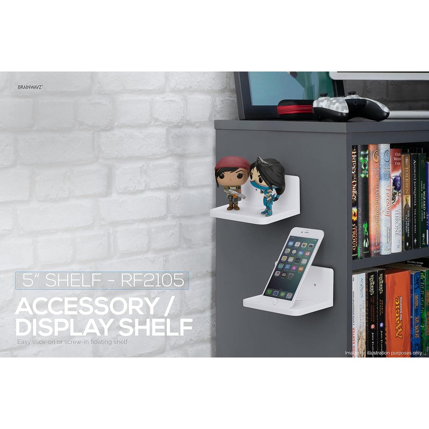 Estante Flotante BRAINWAVZ 12.7 cm Blanco para Pared