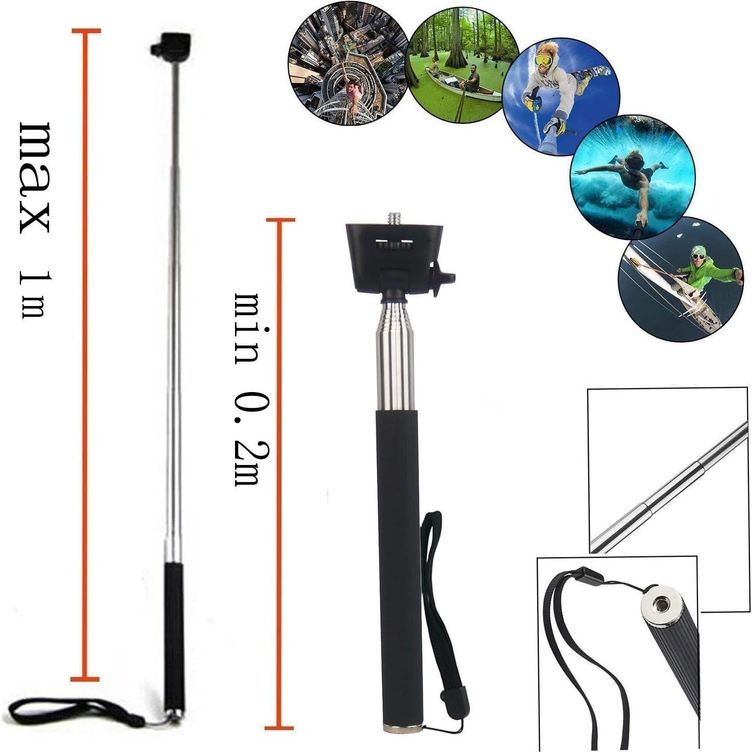 Soporte de Pecho y Cabeza para Cámara de Acción GoPro y DJI