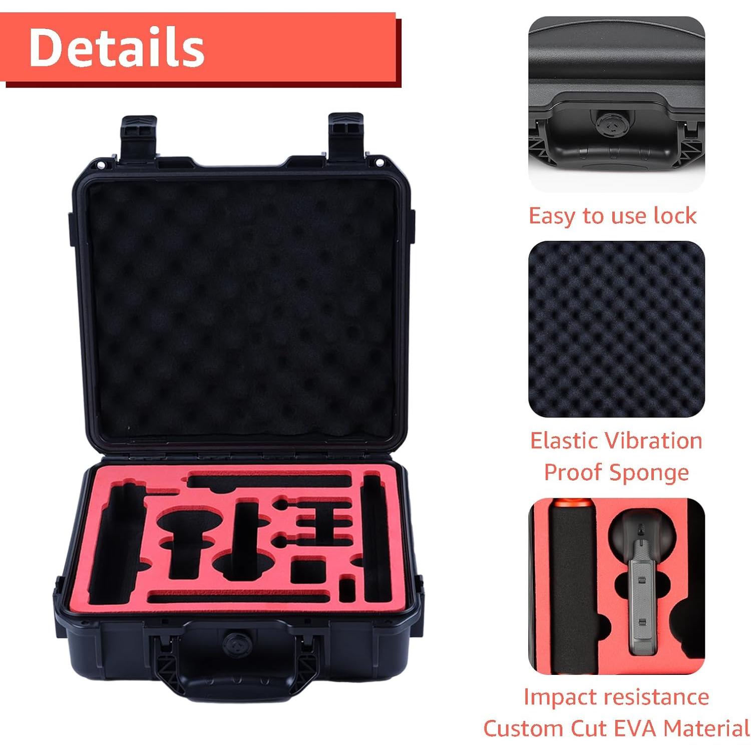 Estuche Duro Impermeable Drogear para Insta360 X5/X4 - Almacena 6 Baterías