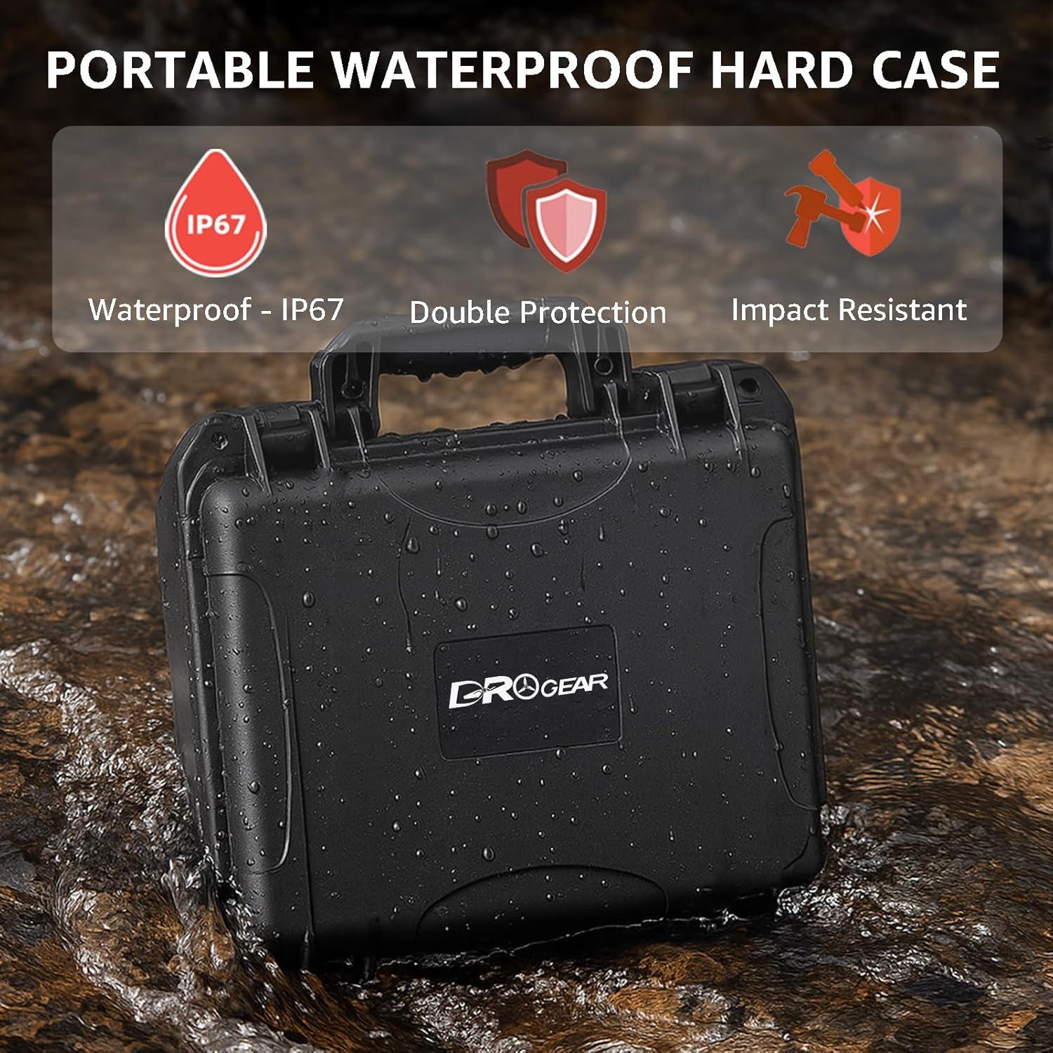 Estuche Duro Impermeable Drogear para Insta360 X5/X4 - Almacena 6 Baterías