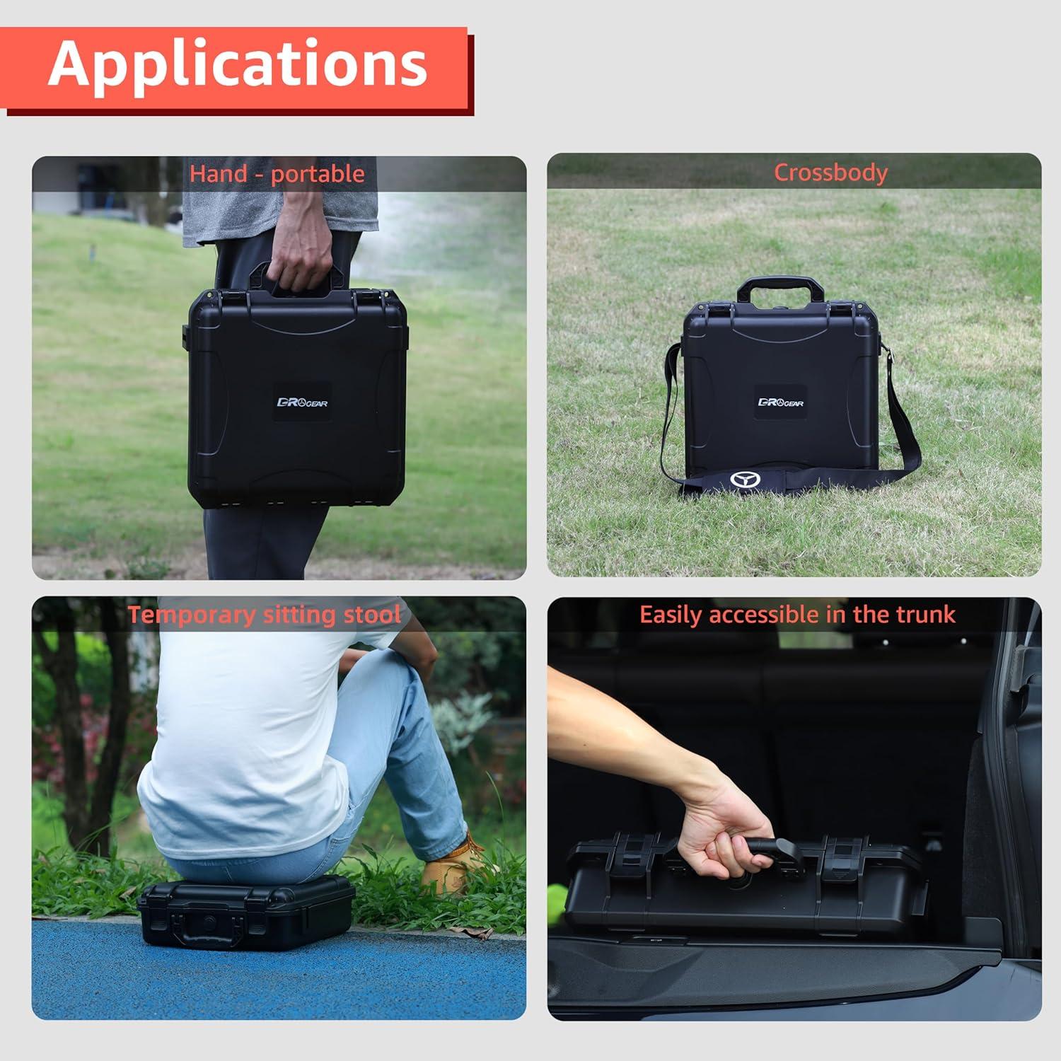 Estuche Duro Impermeable Drogear para Insta360 X5/X4 - Almacena 6 Baterías