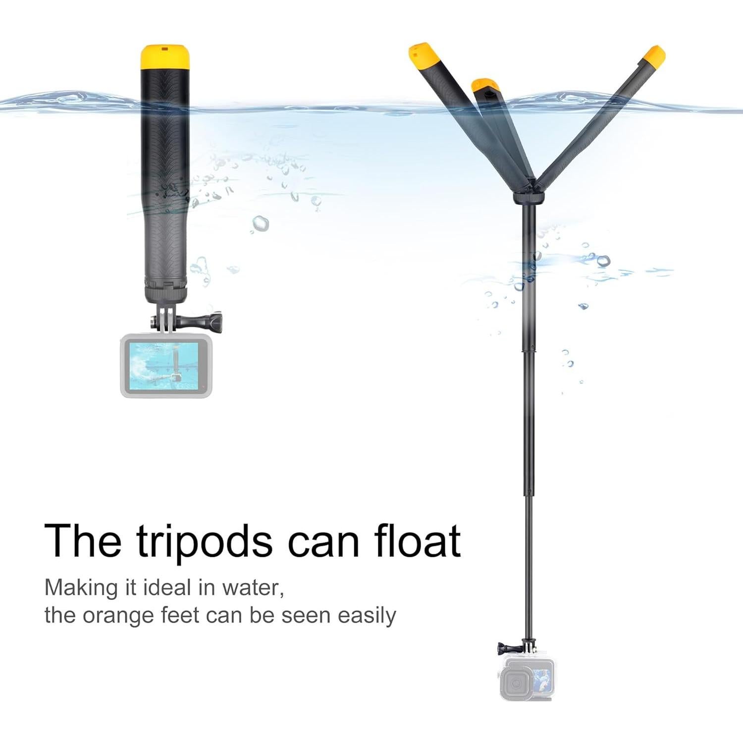 Palo Selfie Flotante YALLSAME para GoPro y Cámaras de Acción