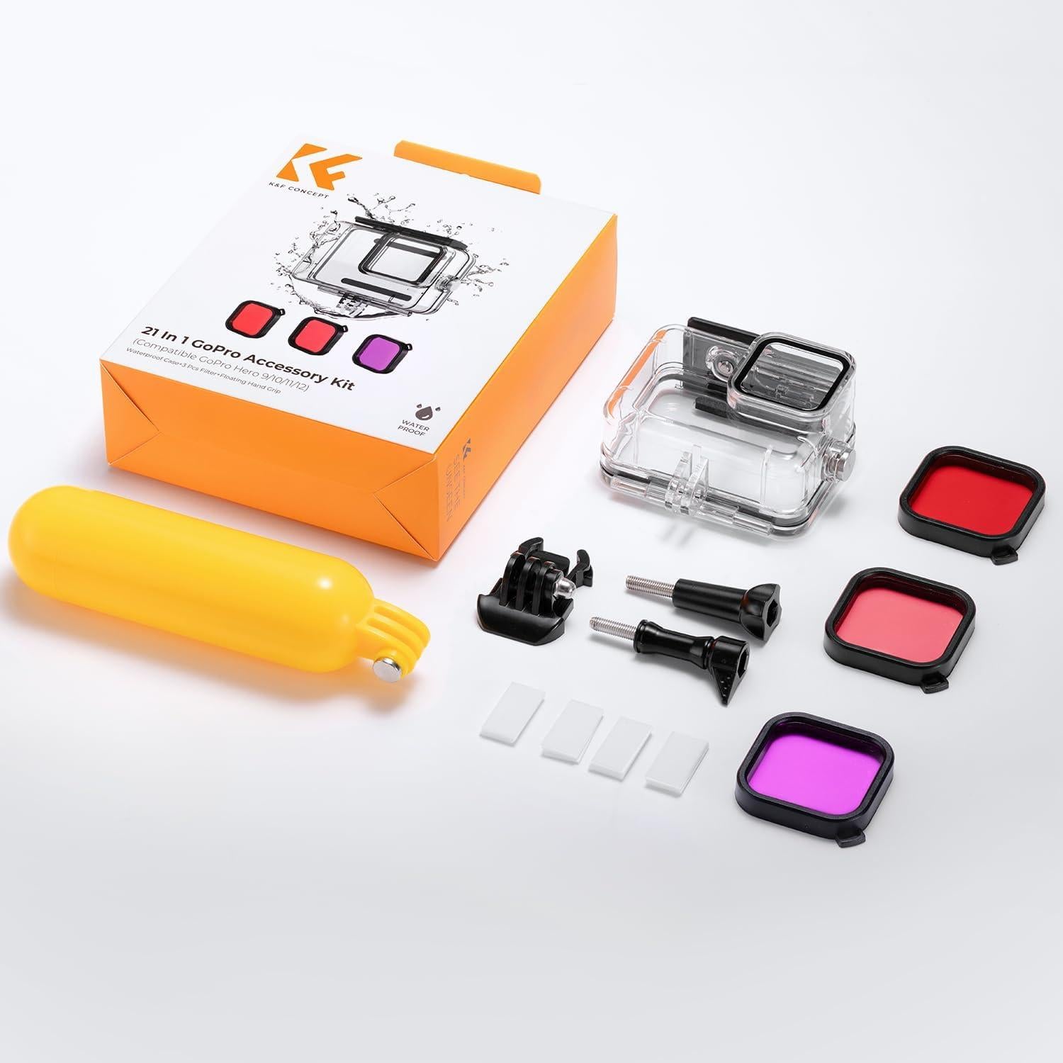 Funda Impermeable K&F Concept para GoPro Hero 13/12/11/10/9