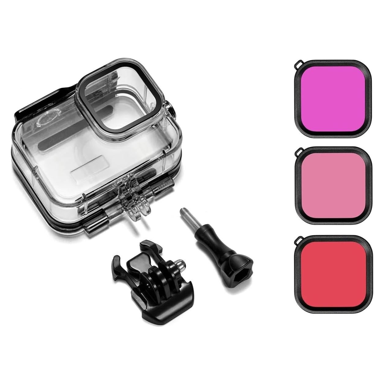 Funda Impermeable Terebento para GoPro Hero 13/12/11/10/9 con 3 Filtros