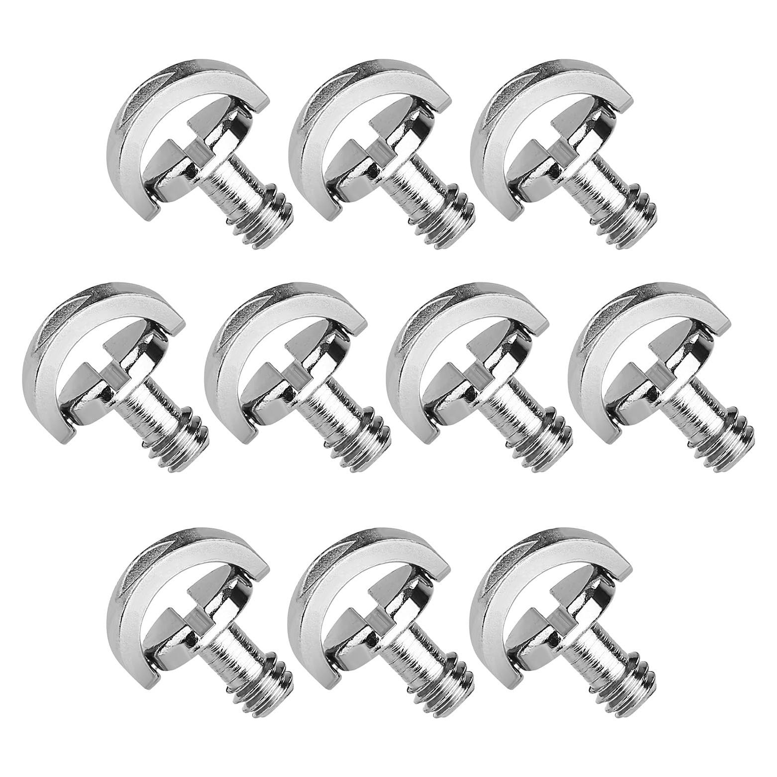 Paquete de 10 adaptadores de tornillo D-Ring 1/4" Carpro