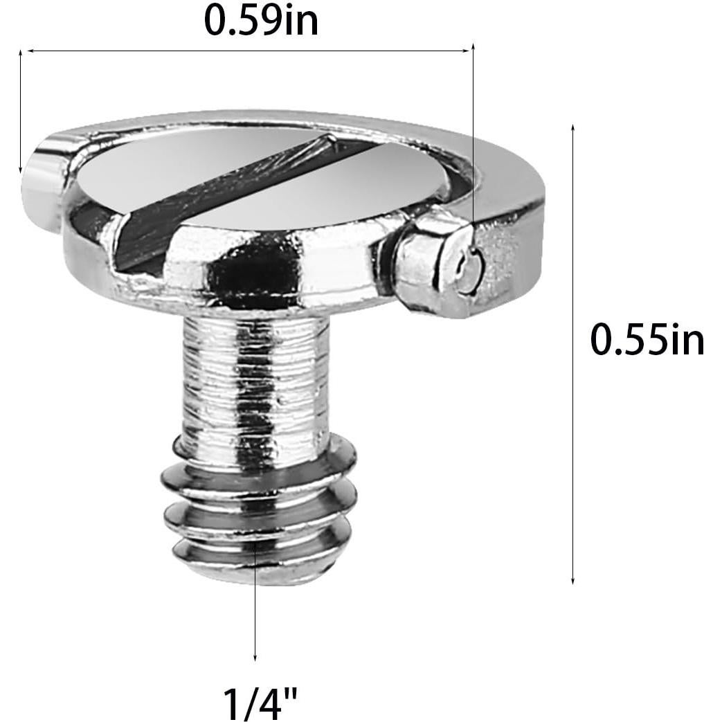 Paquete de 10 adaptadores de tornillo D-Ring 1/4" Carpro