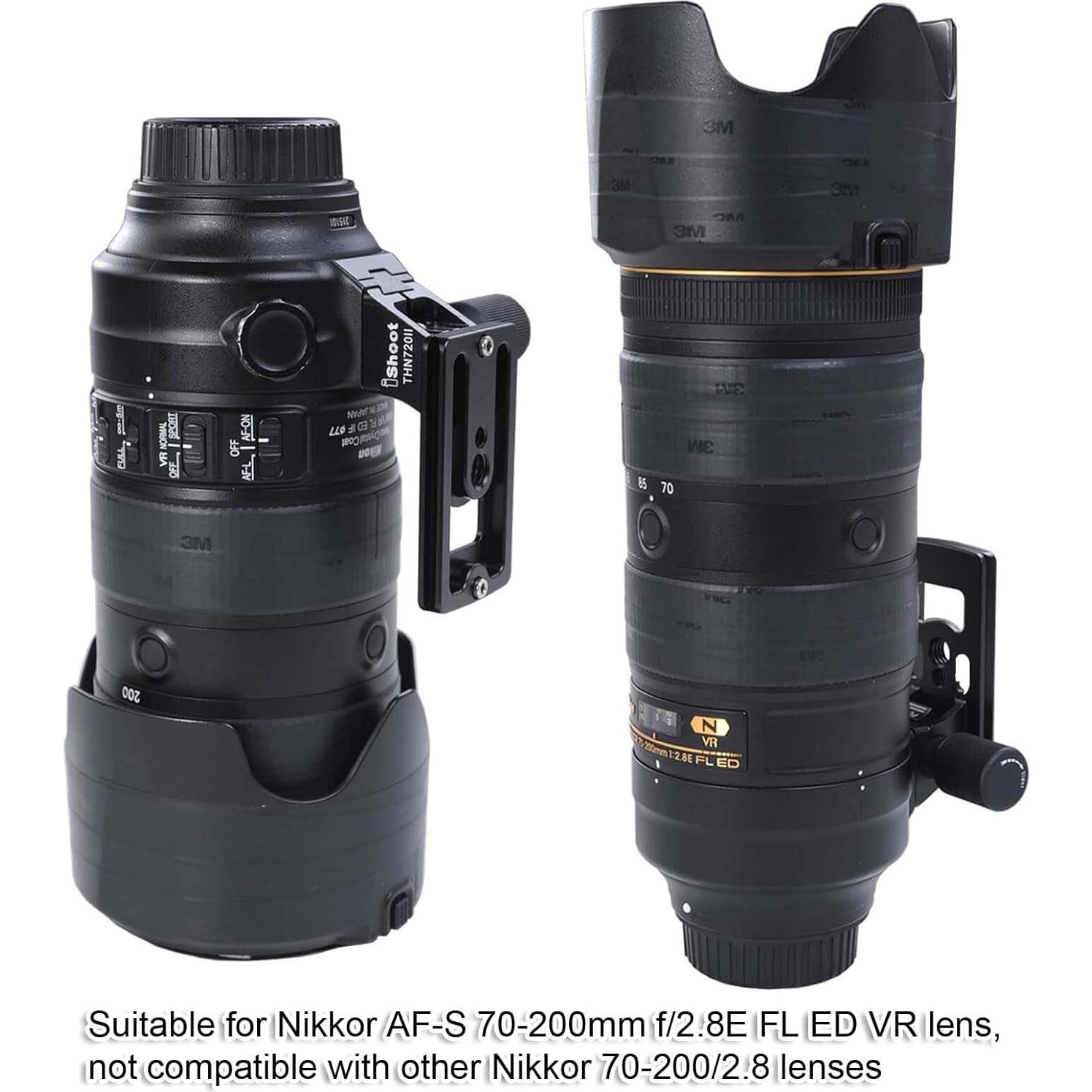 Pie de reemplazo para collar de lente iShoot IS-THN720II compatible Nikon