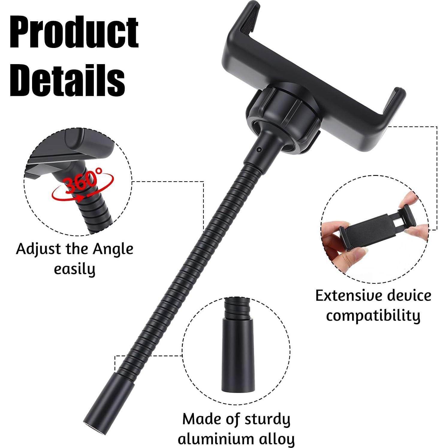 Soporte Universal para Teléfono Styquenzer con Adaptador y Manguera