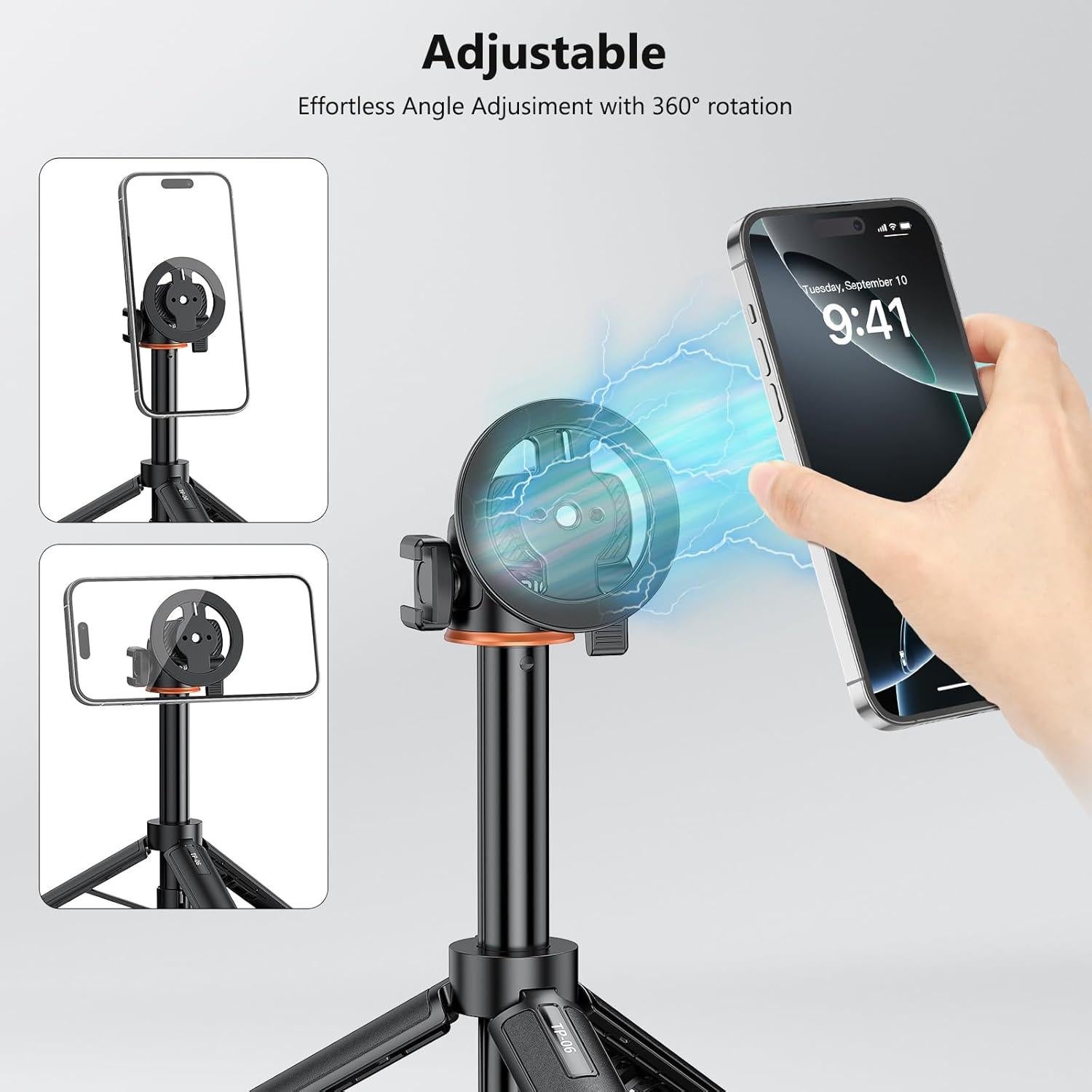 Soporte de trípode magnético VRIG para iPhone 12-16 Pro Max