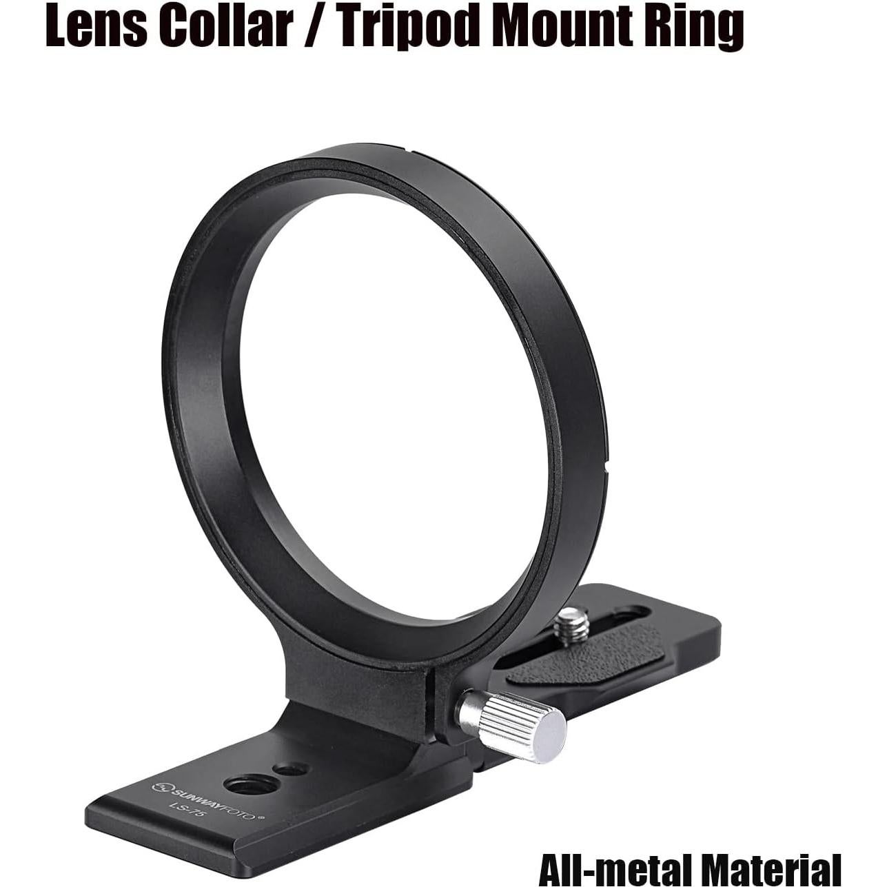 Collar Rotatorio Universal SUNWAYFOTO LS-75 para Cámaras DSLR