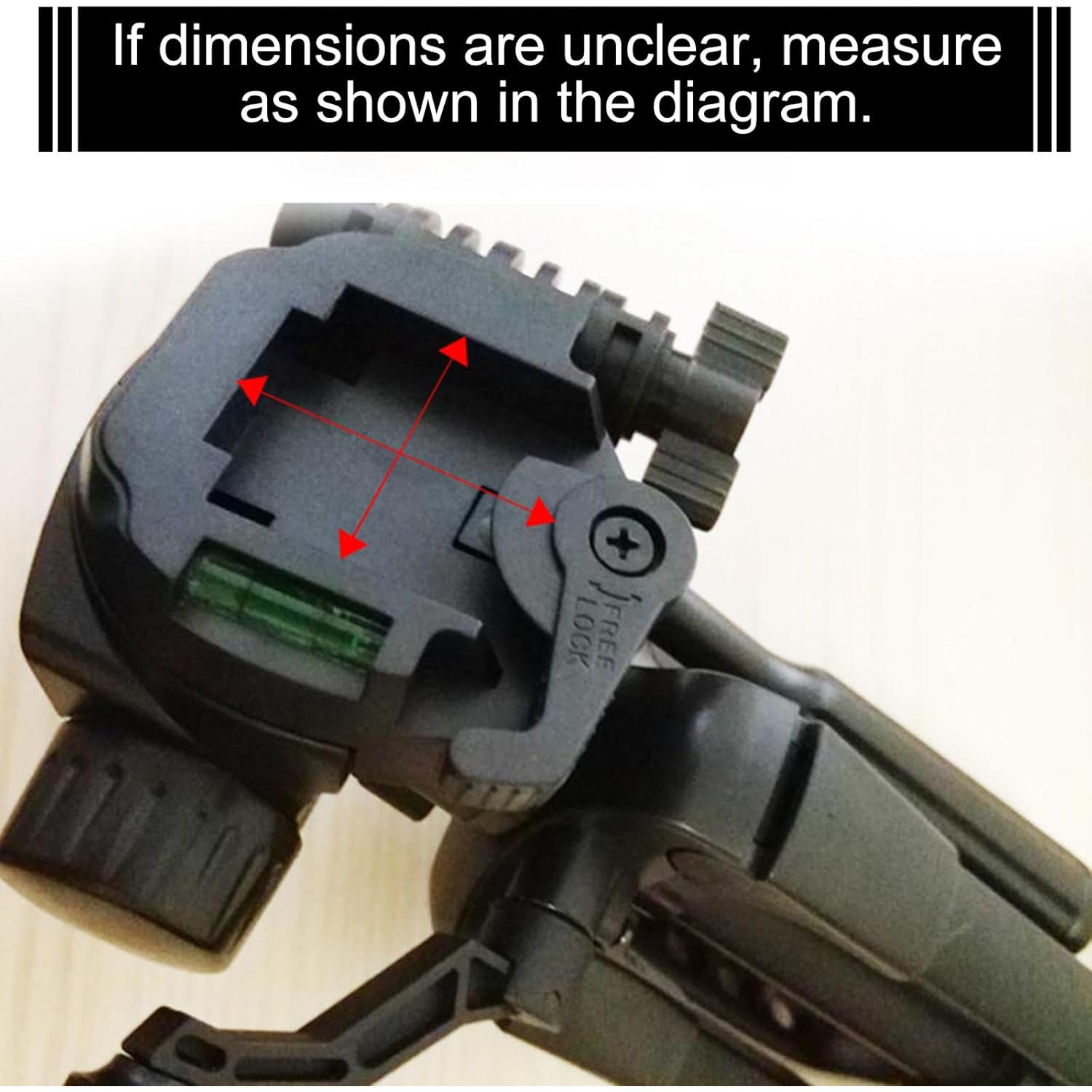 Placa de Montaje Rápida Weewooday 43mm para Trípode