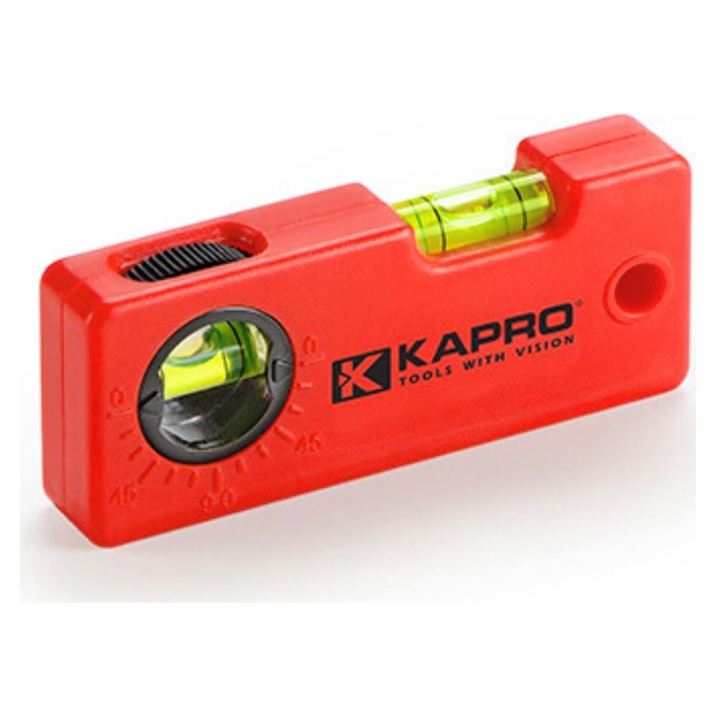 Nivel Mini Kapro 245 - 10 cm con Buscador de Ángulo